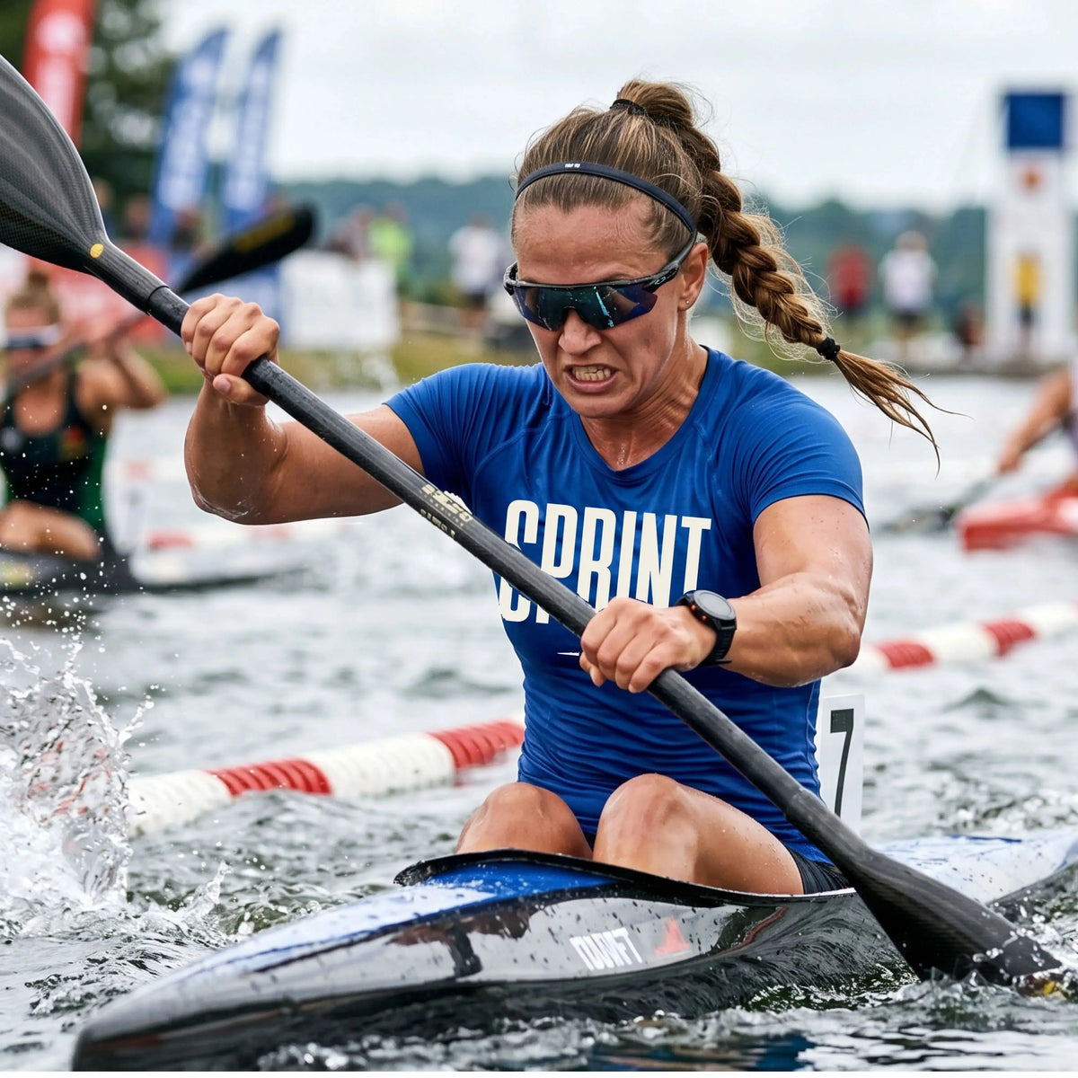 Racing tees for paddlers competing in marathon, sprint, ocean, va'a and dragon boat