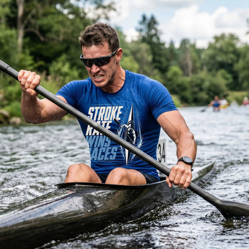 APEX elite racing tees for kayak sprint, canoe sprint and flatwater paddlers