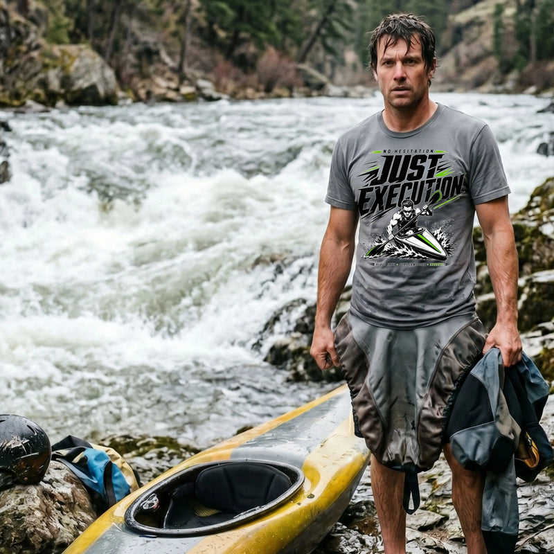SURGE tees for kayak cross, wildwater and canoe sprint paddlers racing in fast conditions