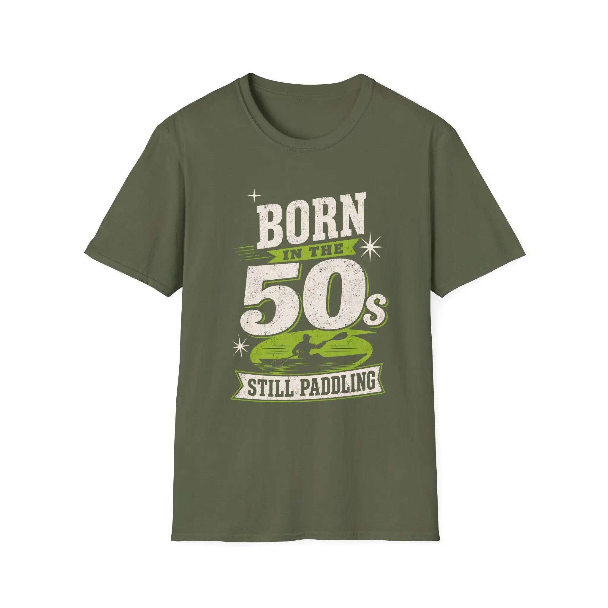 Born In The 50s and Still Paddling T-shirt
