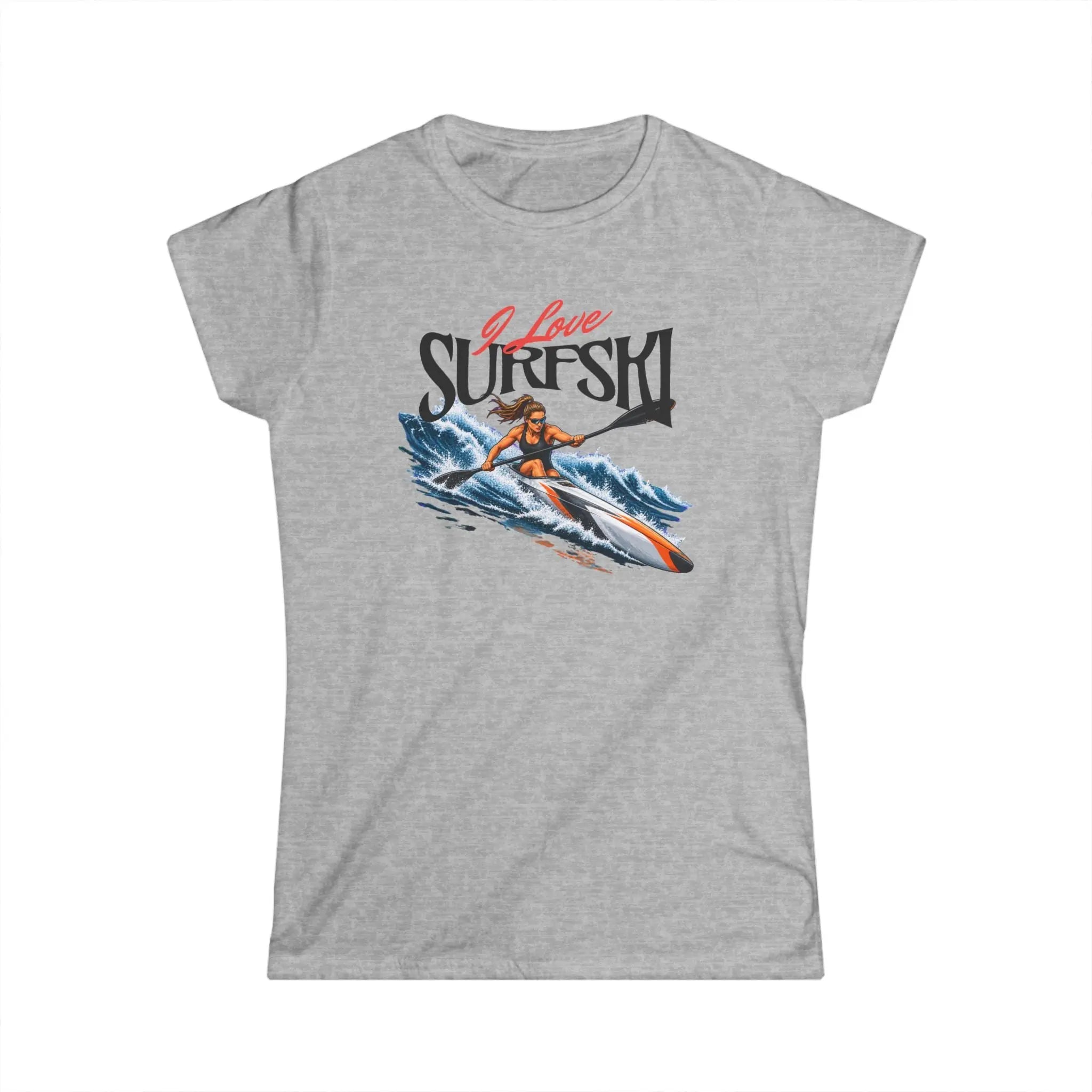I Love Surfski Fitted Tee