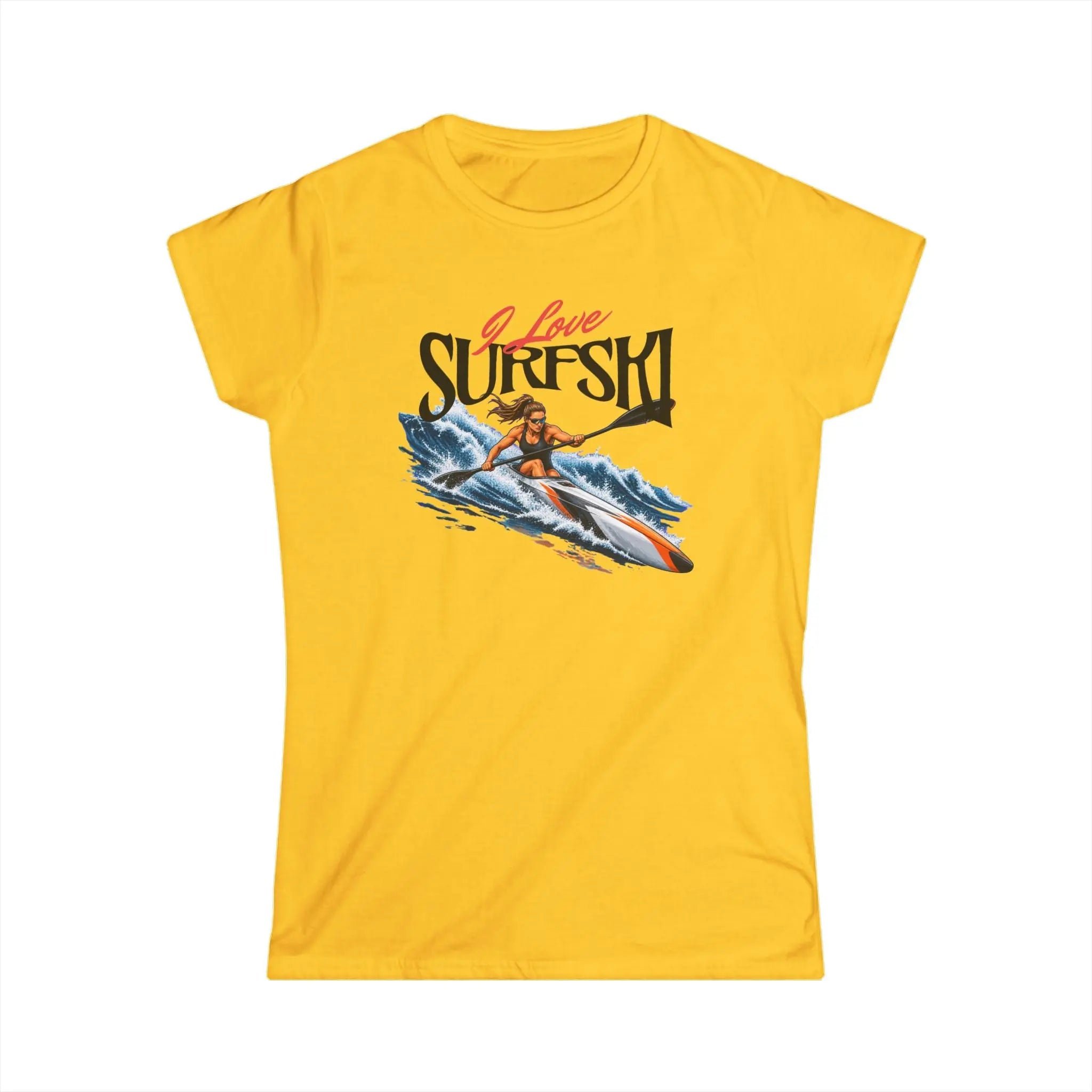 I Love Surfski Fitted Tee