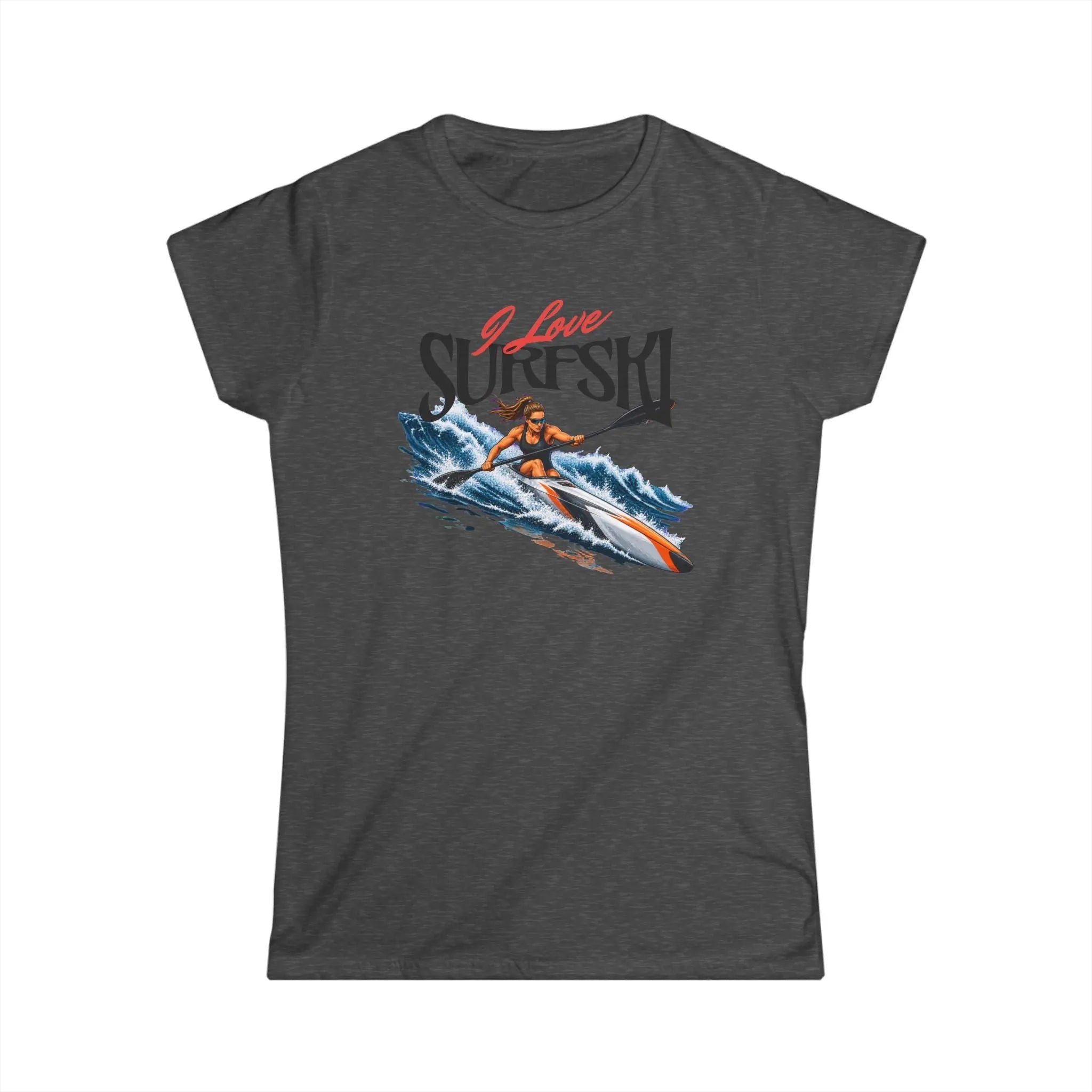 I Love Surfski Fitted Tee