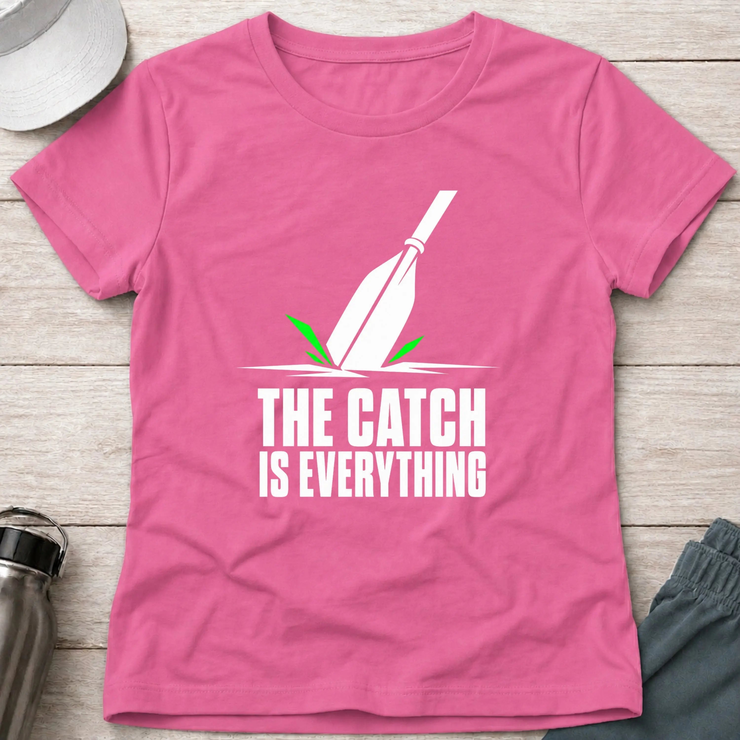 Azalea The Catch Is Everything women's fitted paddling tee – Vector Paddle