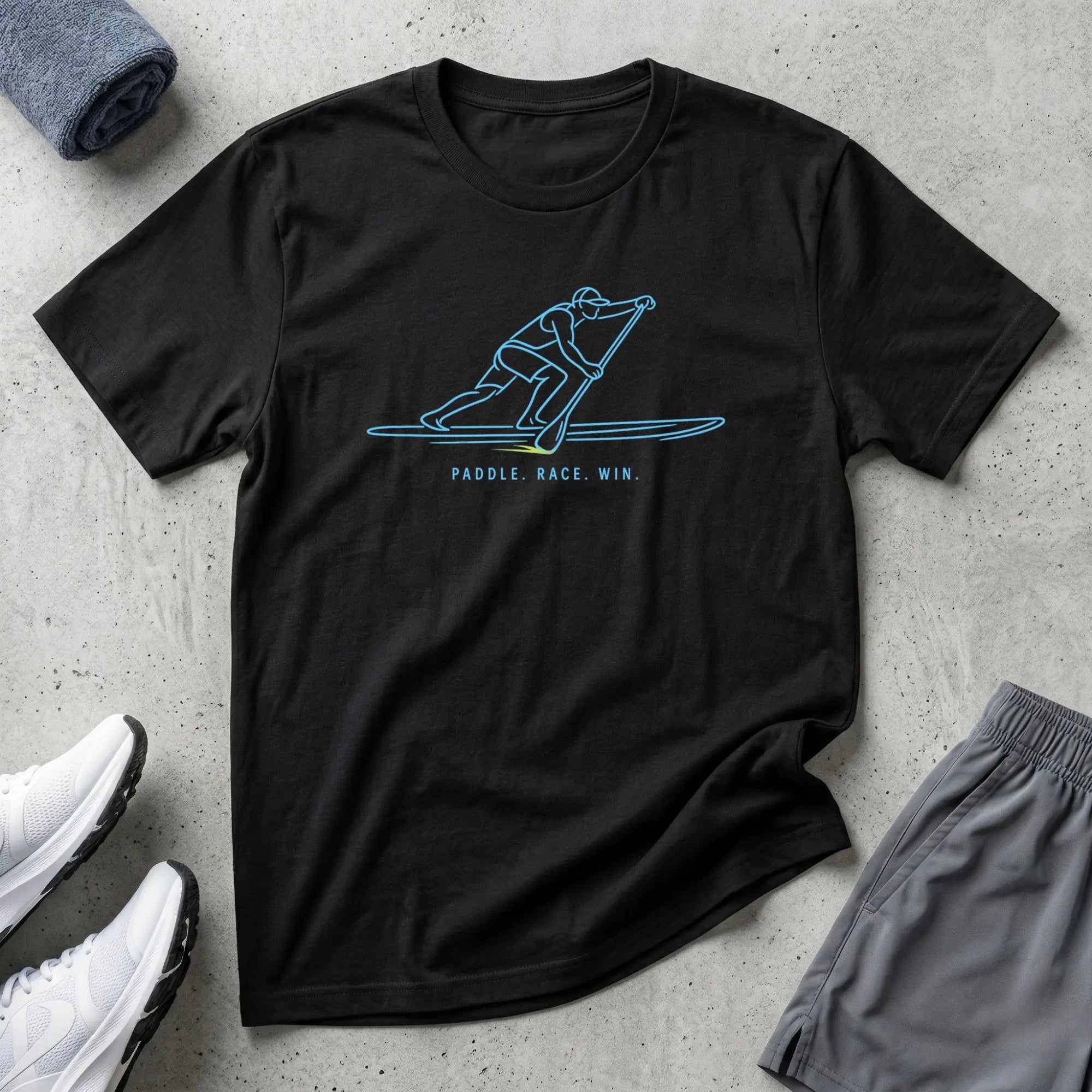 Paddle Race Win. SUP T-Shirt Printify