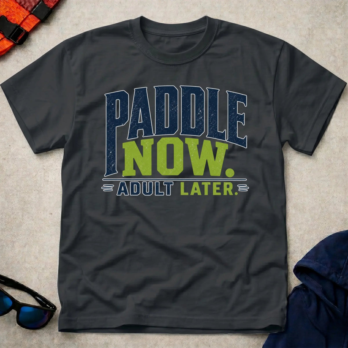 Black Paddle Now t-shirt – Vector Paddle