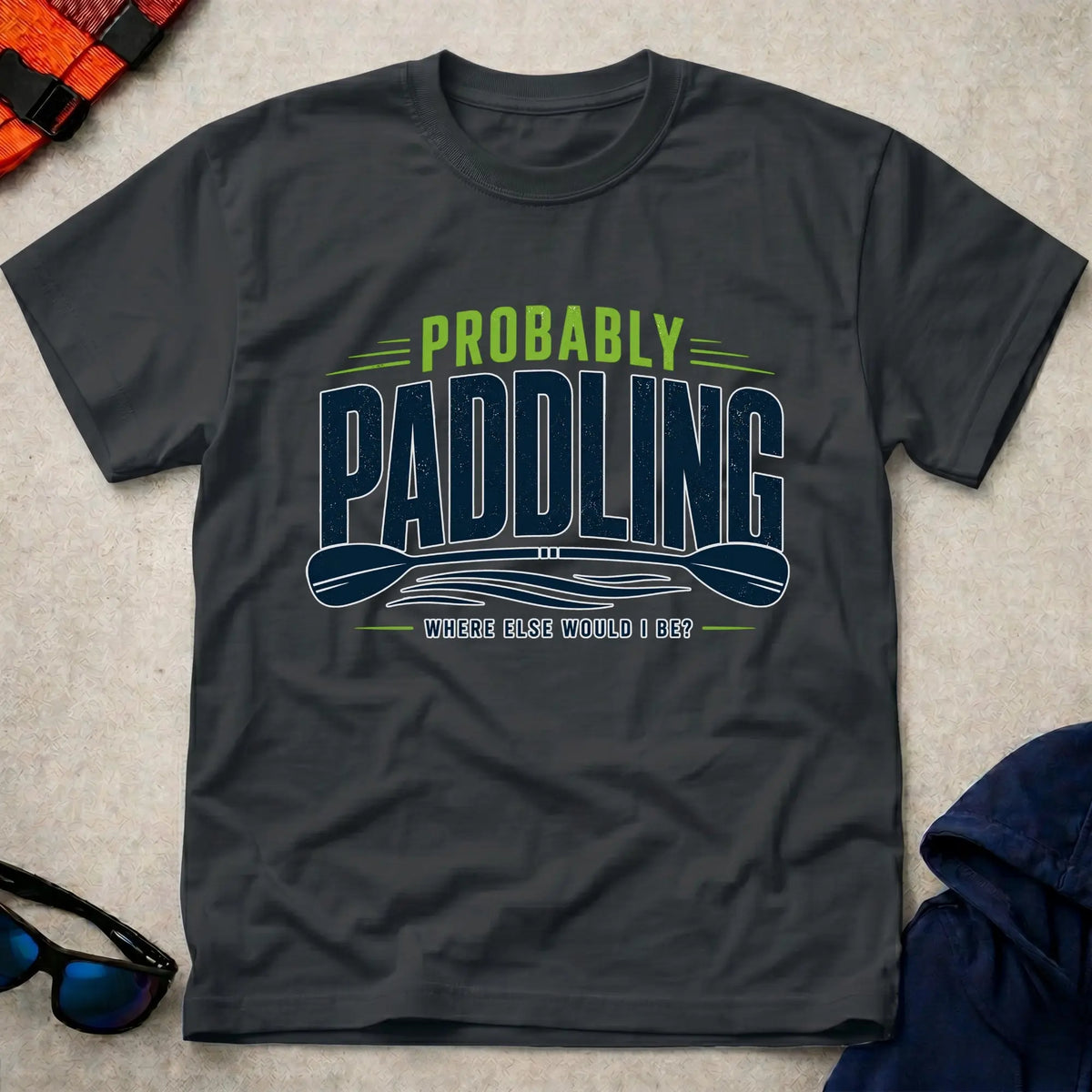 Black Probably Paddling t-shirt – Vector Paddle
