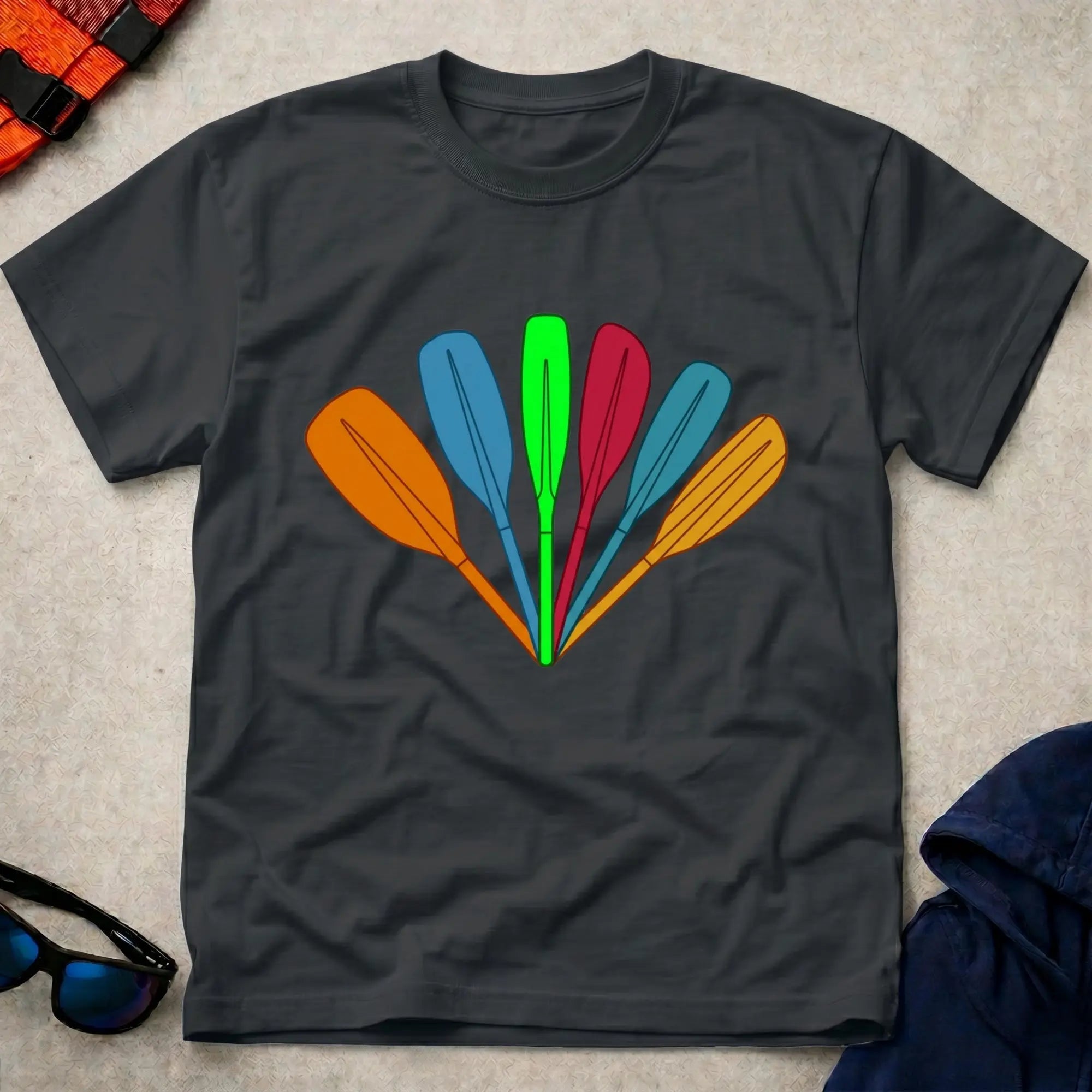 Black Fan Of Blades t-shirt – Vector Paddle