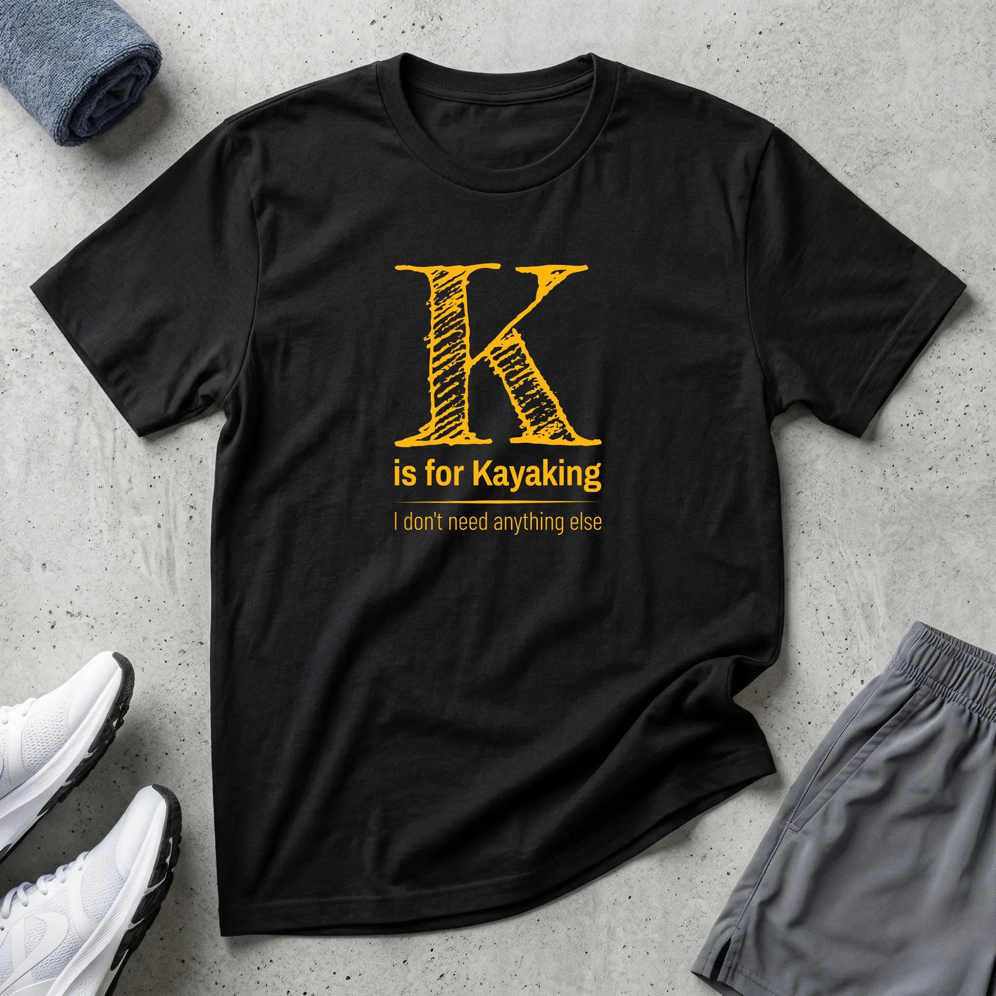 K is for Kayaking. Kayak T-Shirt Printify