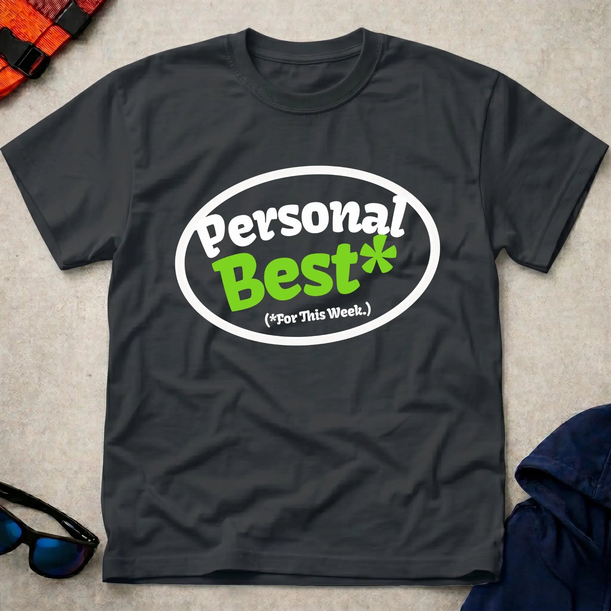Black Personal Best* tee — funny racing paddler gift — Vector Paddle