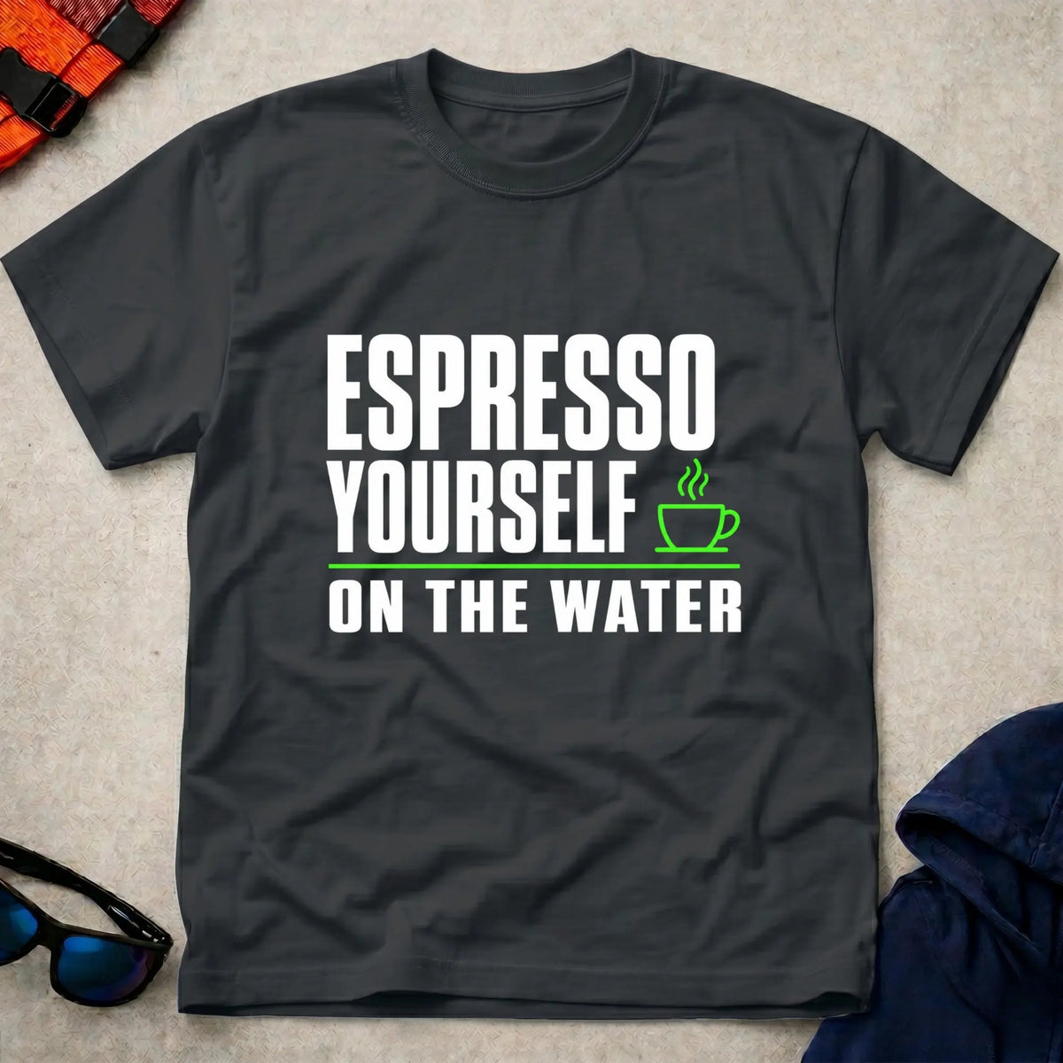 Black Espresso Yourself Tee - Vector Paddle