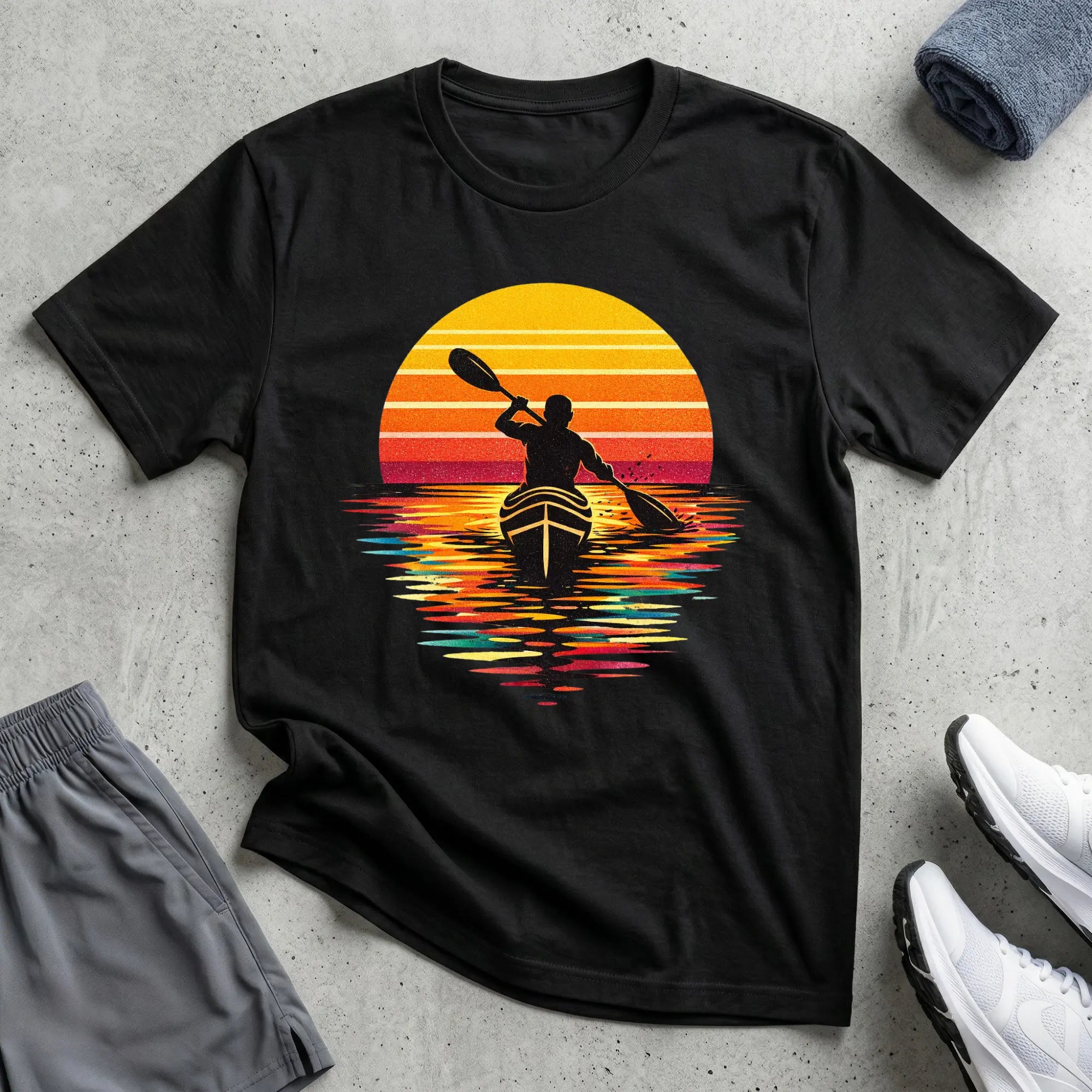 Modern Sunset. Really Relaxed T-Shirt Printify