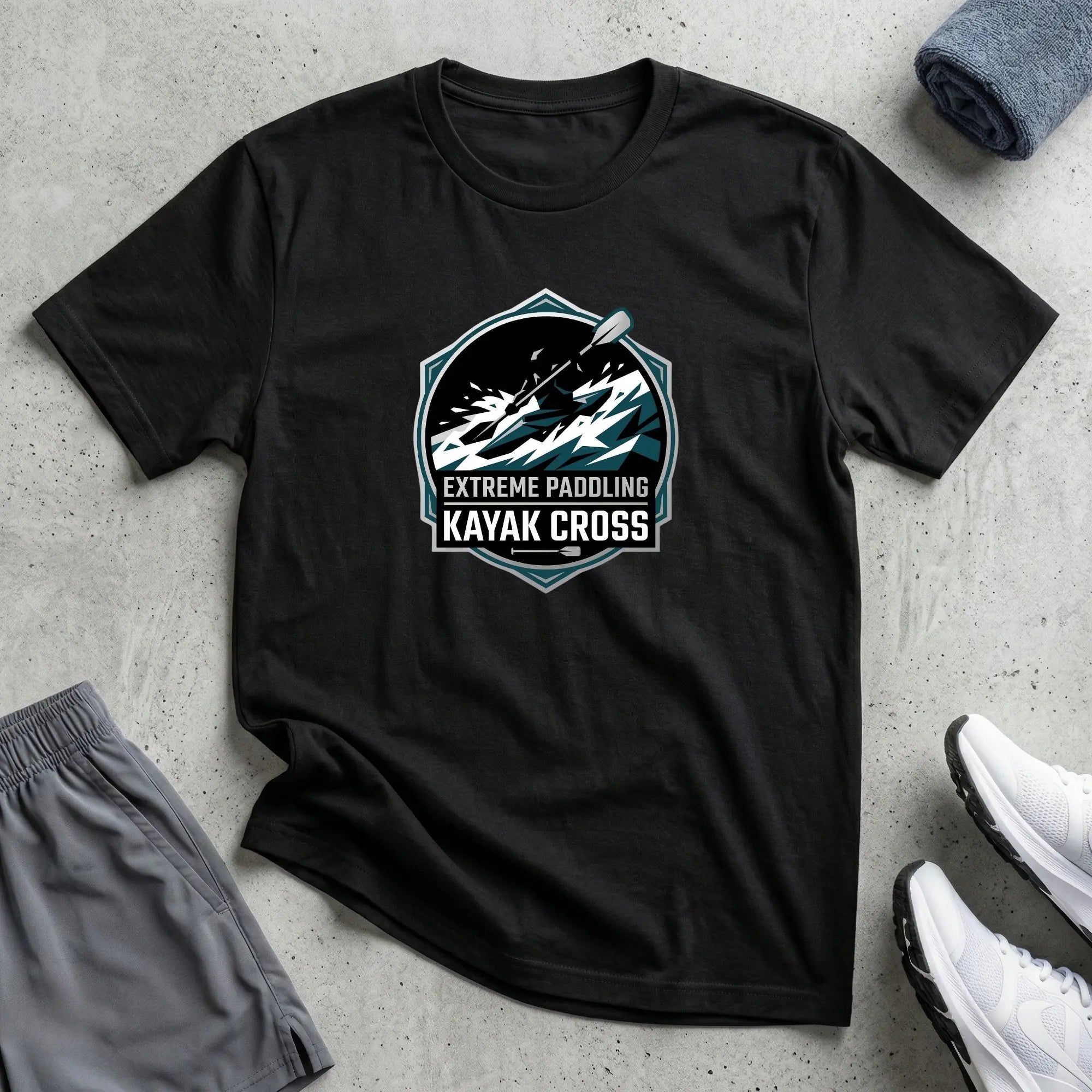 Extreme Paddling. Kayak Cross T-Shirt Printify
