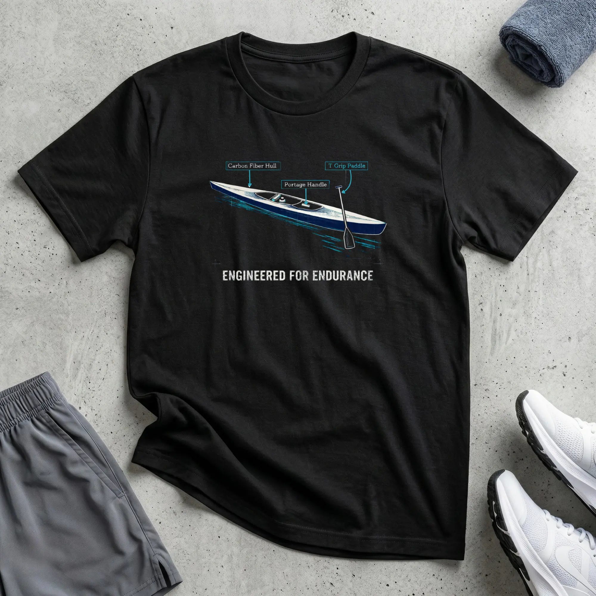 Engineered For Endurance. C1 Canoe T-Shirt Printify
