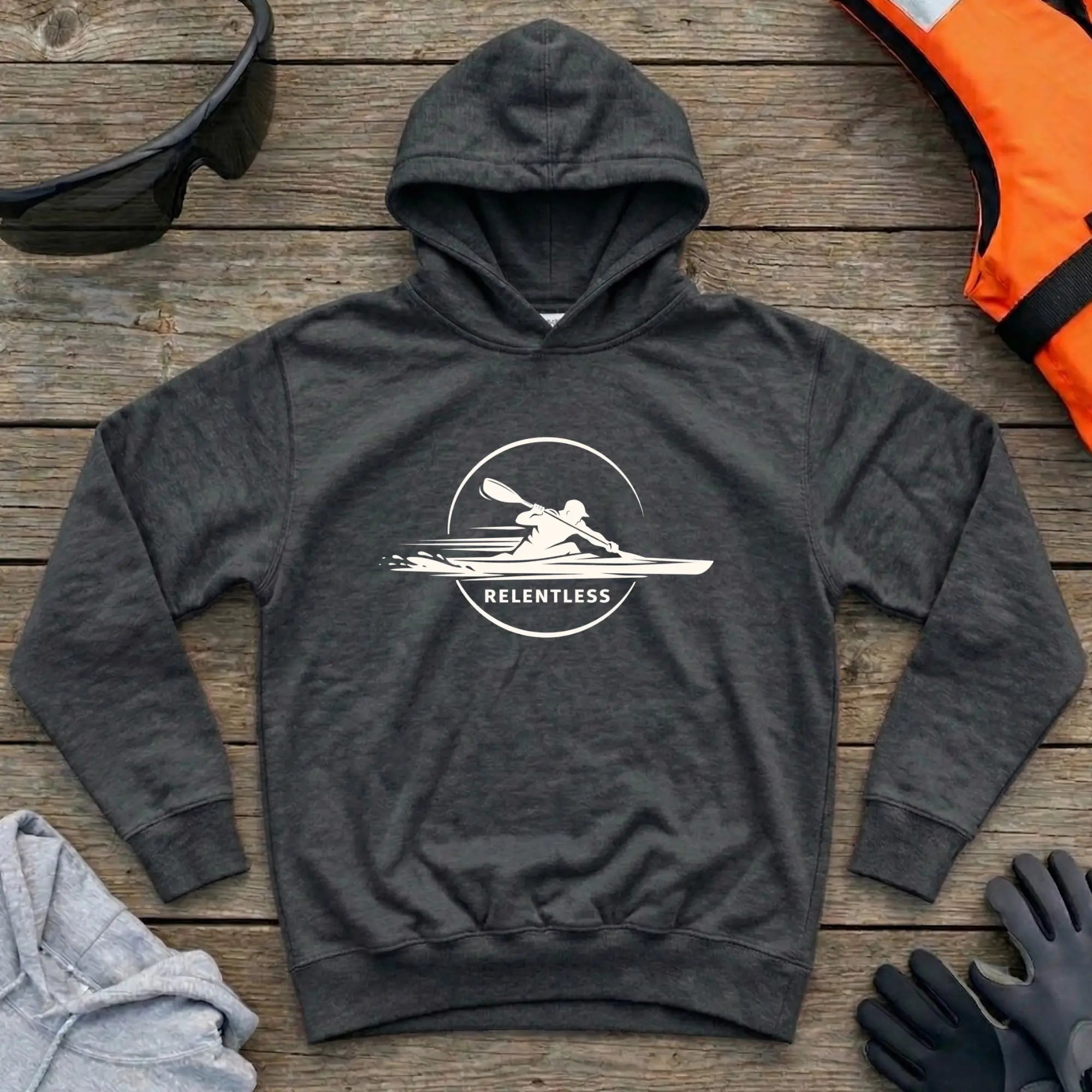 Hoodie - "Relentless" | Kayak Sprint Printify