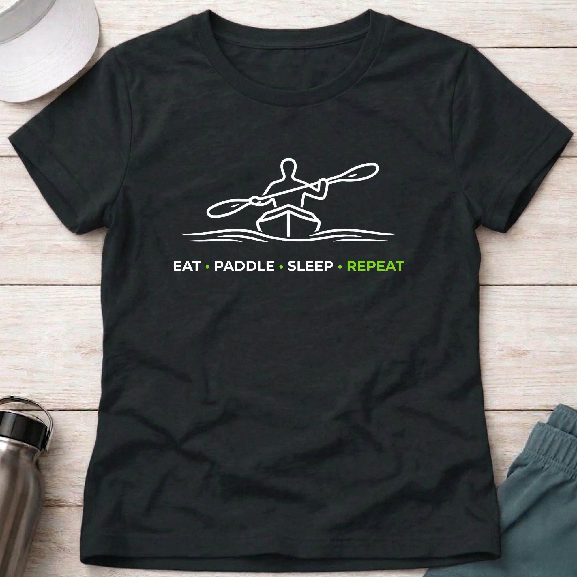 Drift Eat Paddle Sleep Repeat - Fitted Tee 