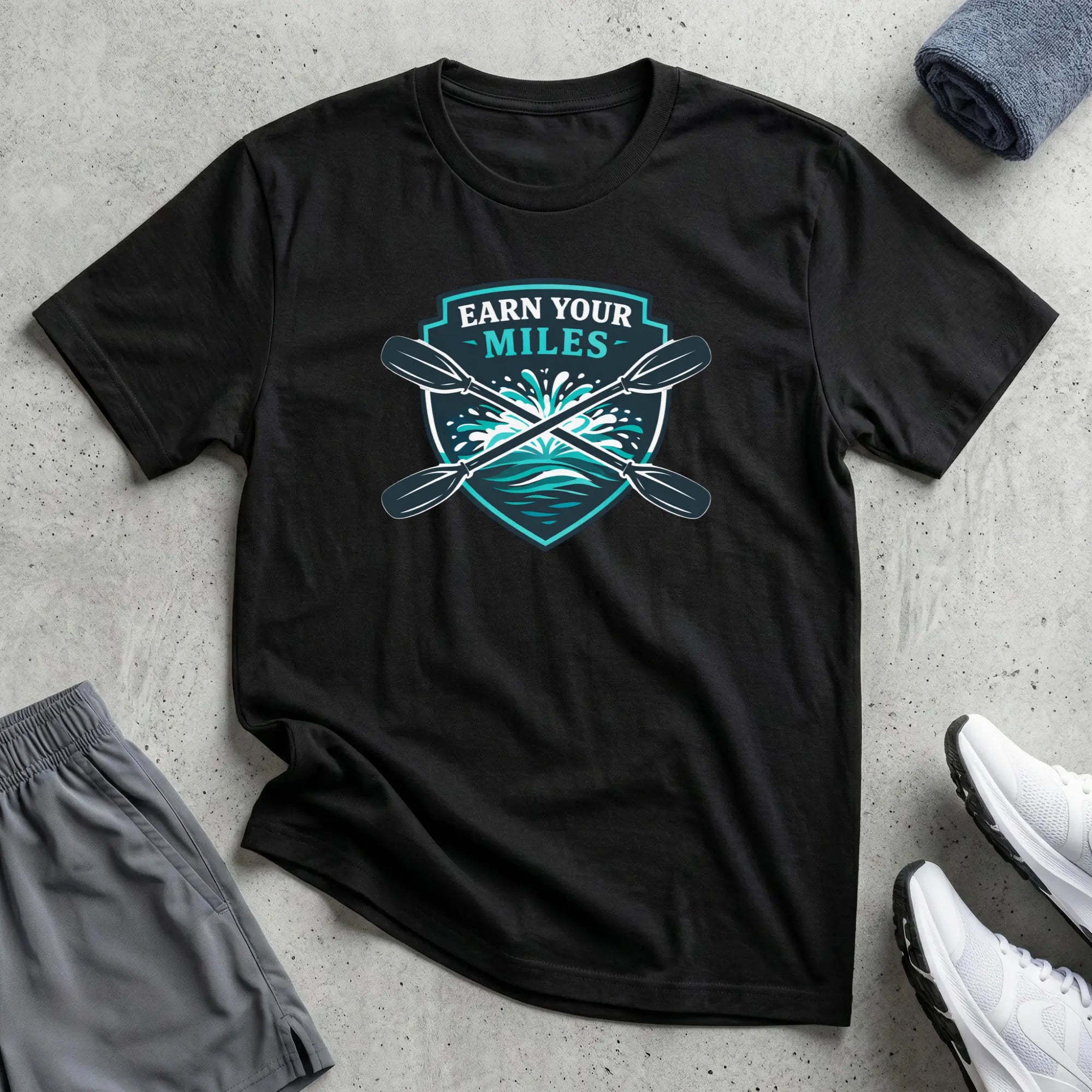 Earn Your Miles - Kayak T-Shirt - LH Printify