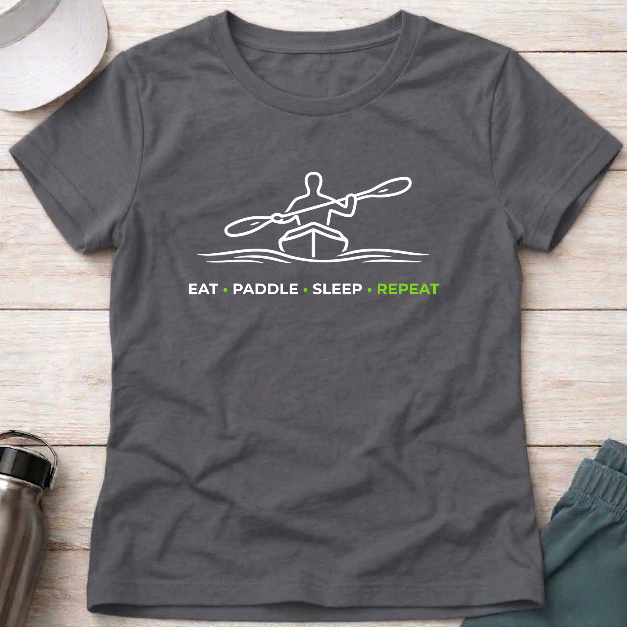 Drift Eat Paddle Sleep Repeat - Fitted Tee 