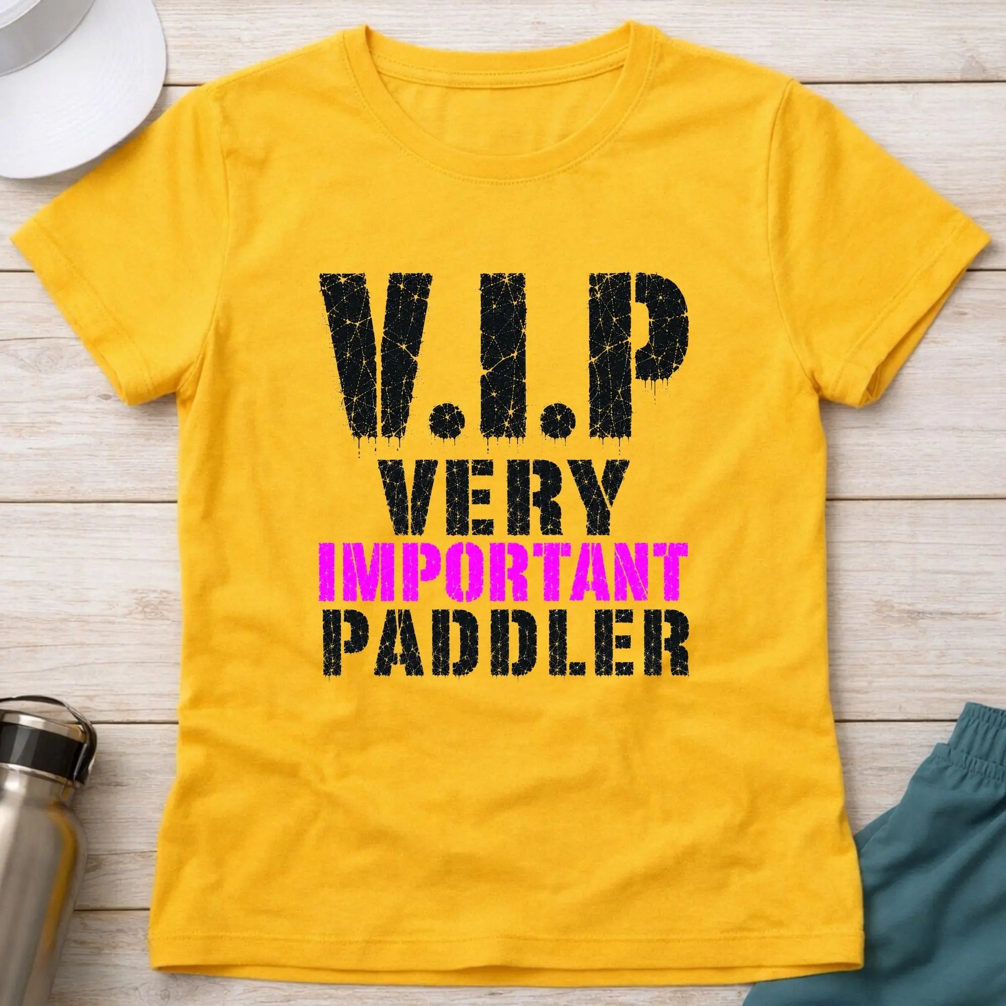 Daisy V.I.P. fitted tee — funny paddling gift for women — Vector Paddle