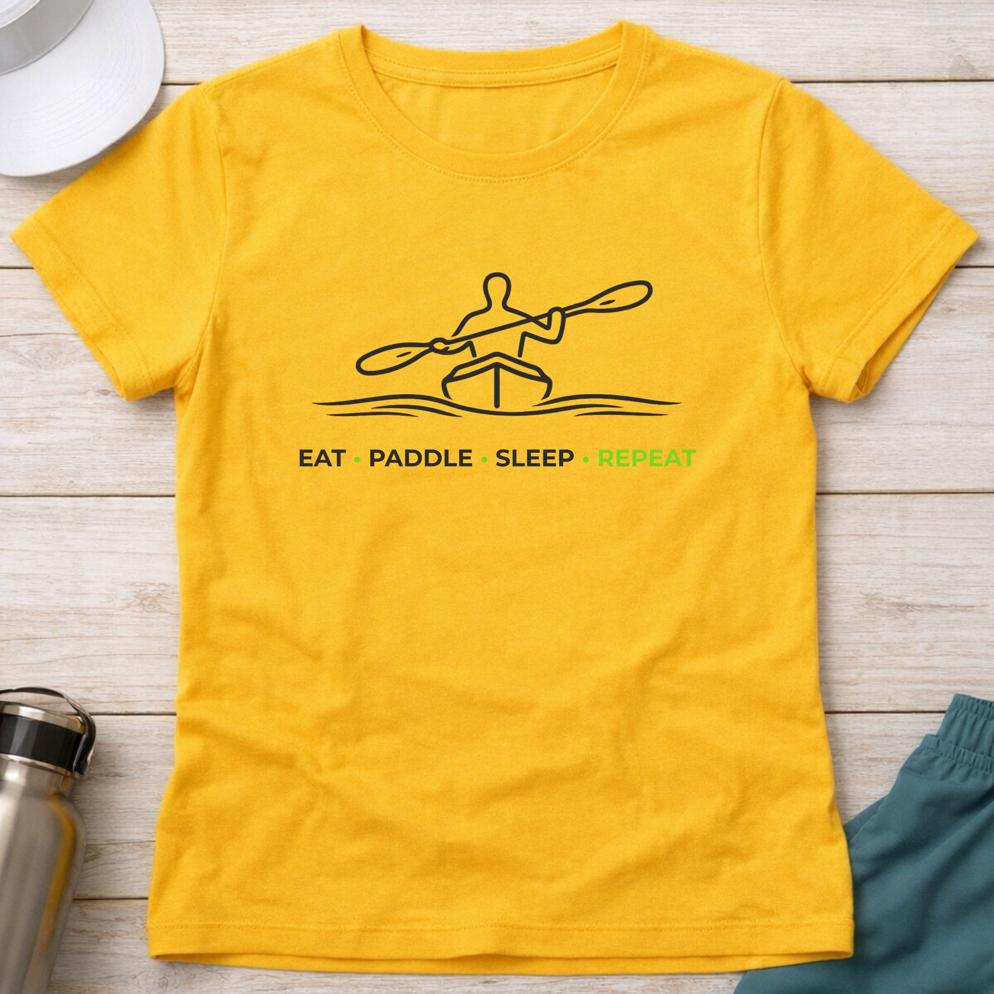 Drift Eat Paddle Sleep Repeat - Fitted Tee 