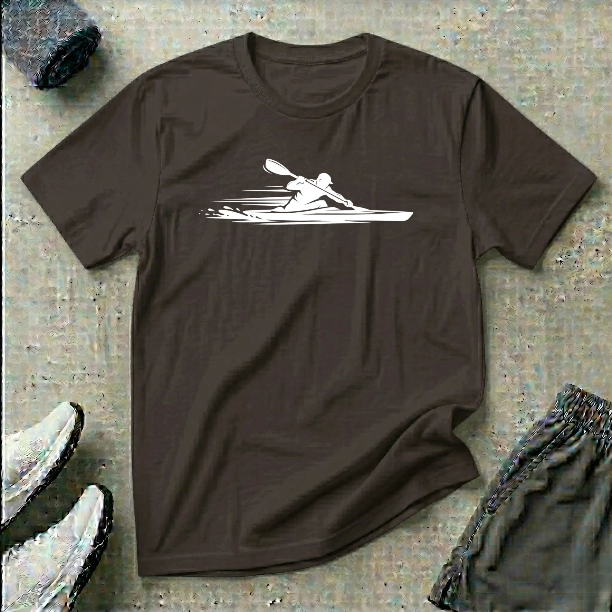 K1 Kayak Sprint T-Shirt bright silhouette Printify
