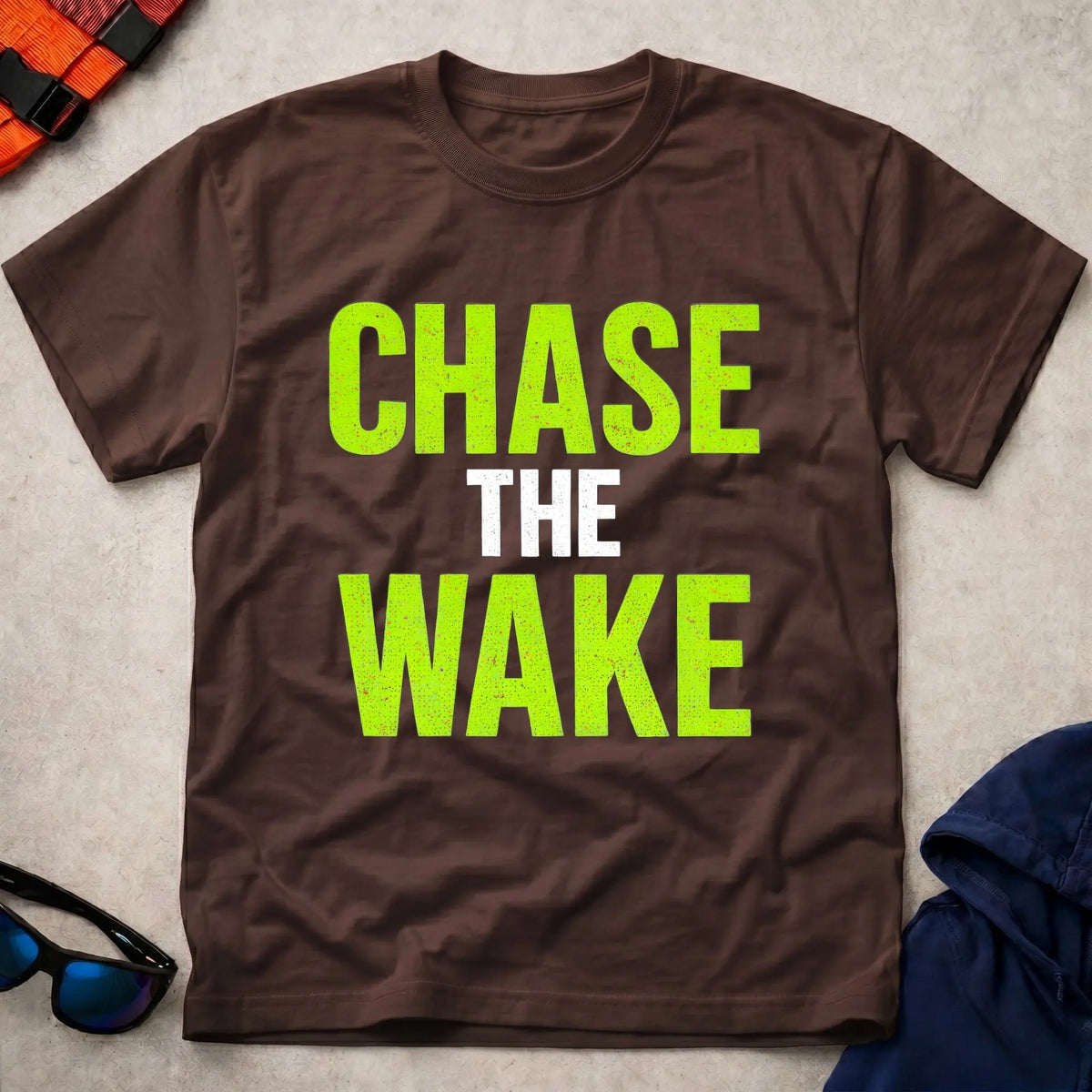 Dark Chocolate Chase The Wake surfski paddling tee — Vector Paddle