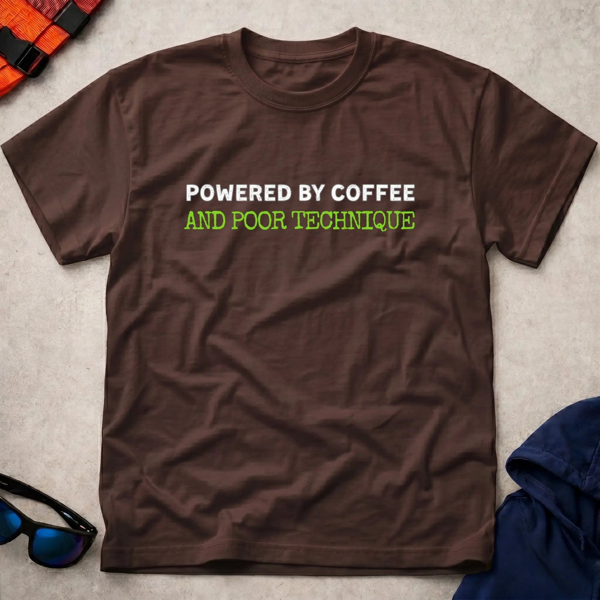 Dark Chocolate Powered By Coffee paddling tee — Vector Paddle