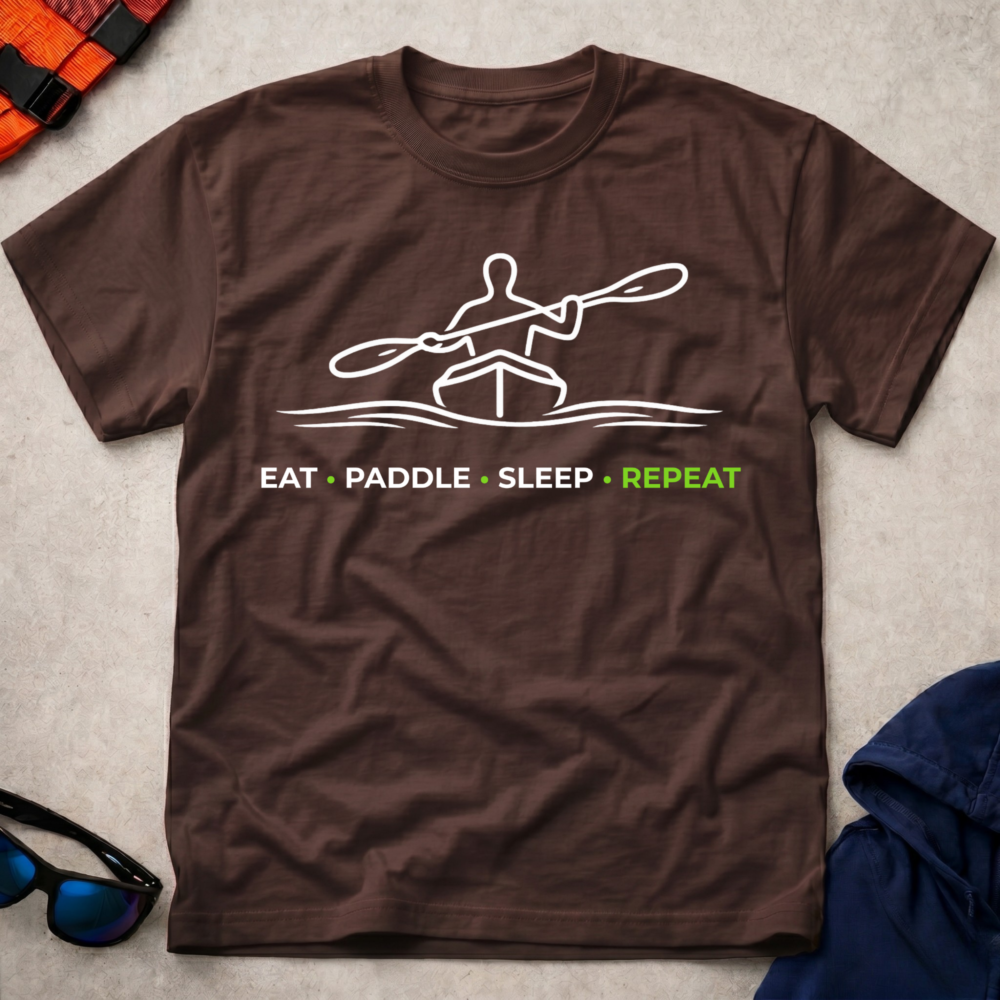 Drift Eat Paddle Sleep Repeat Tee 