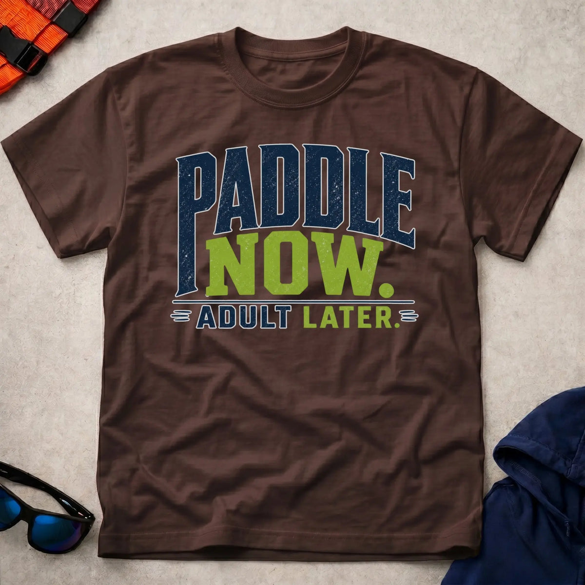 Dark Chocolate Paddle Now t-shirt – Vector Paddle