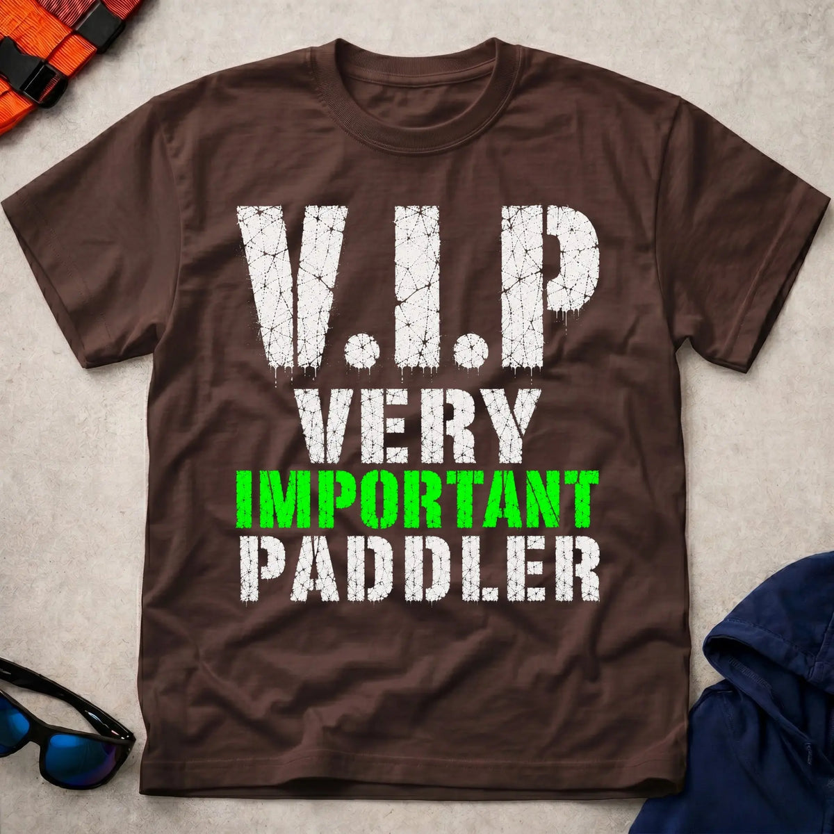 Dark Chocolate V.I.P. tee — funny paddling gift — Vector Paddle