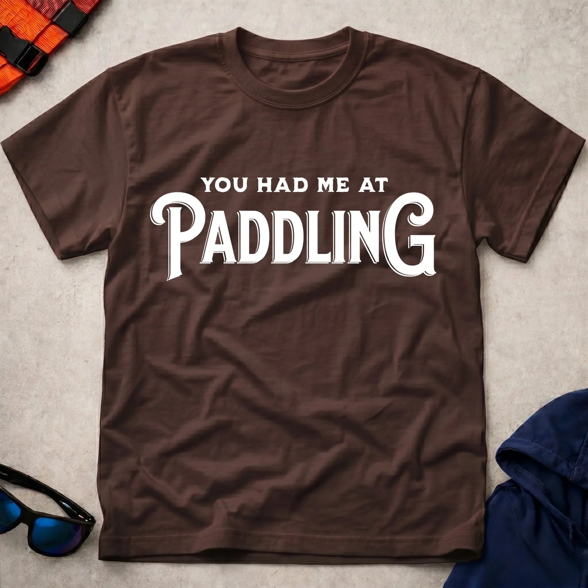 Dark Chocolate You Had Me At Paddling t-shirt – Vector Paddle