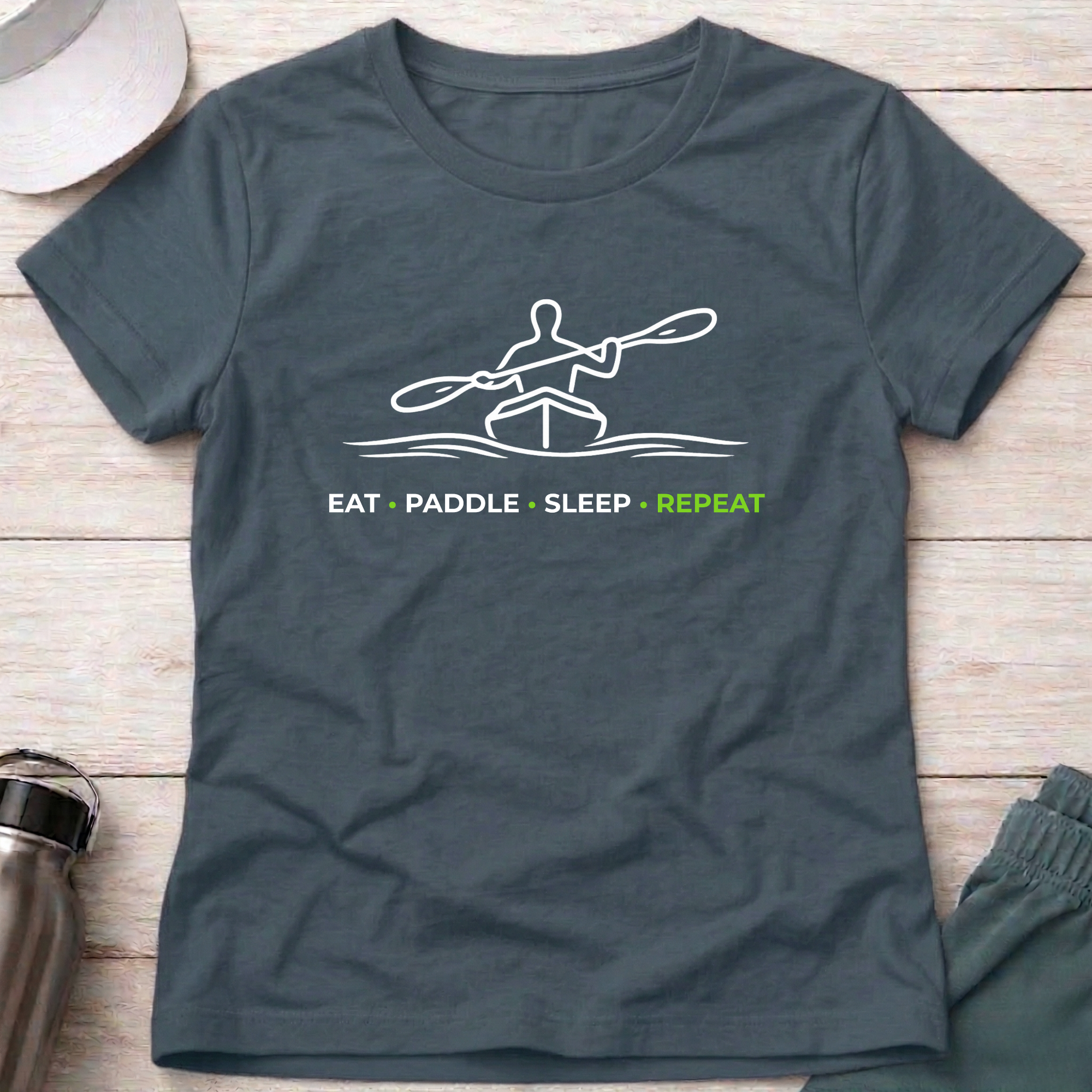Drift Eat Paddle Sleep Repeat - Fitted Tee 