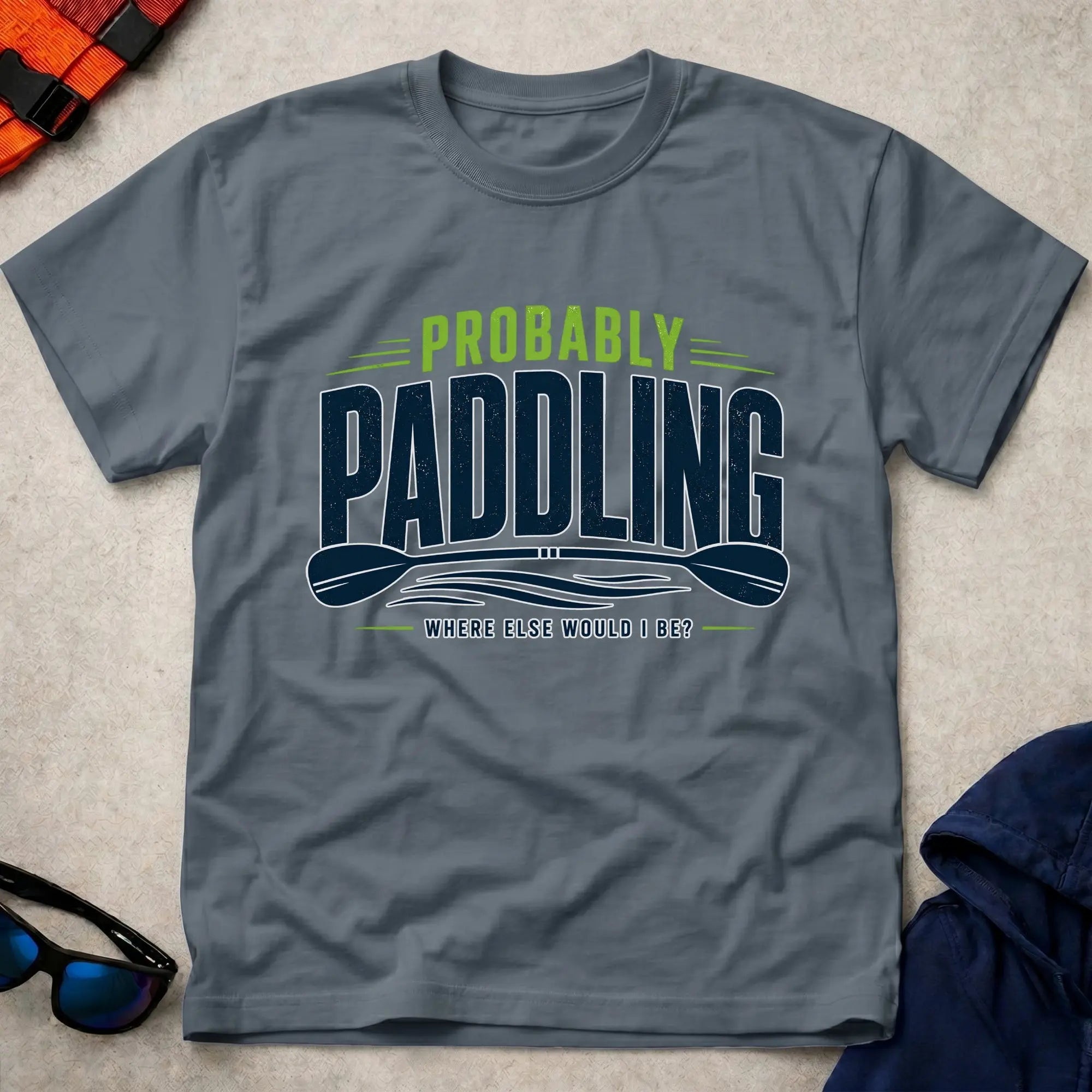Dark Heather Probably Paddling t-shirt – Vector Paddle