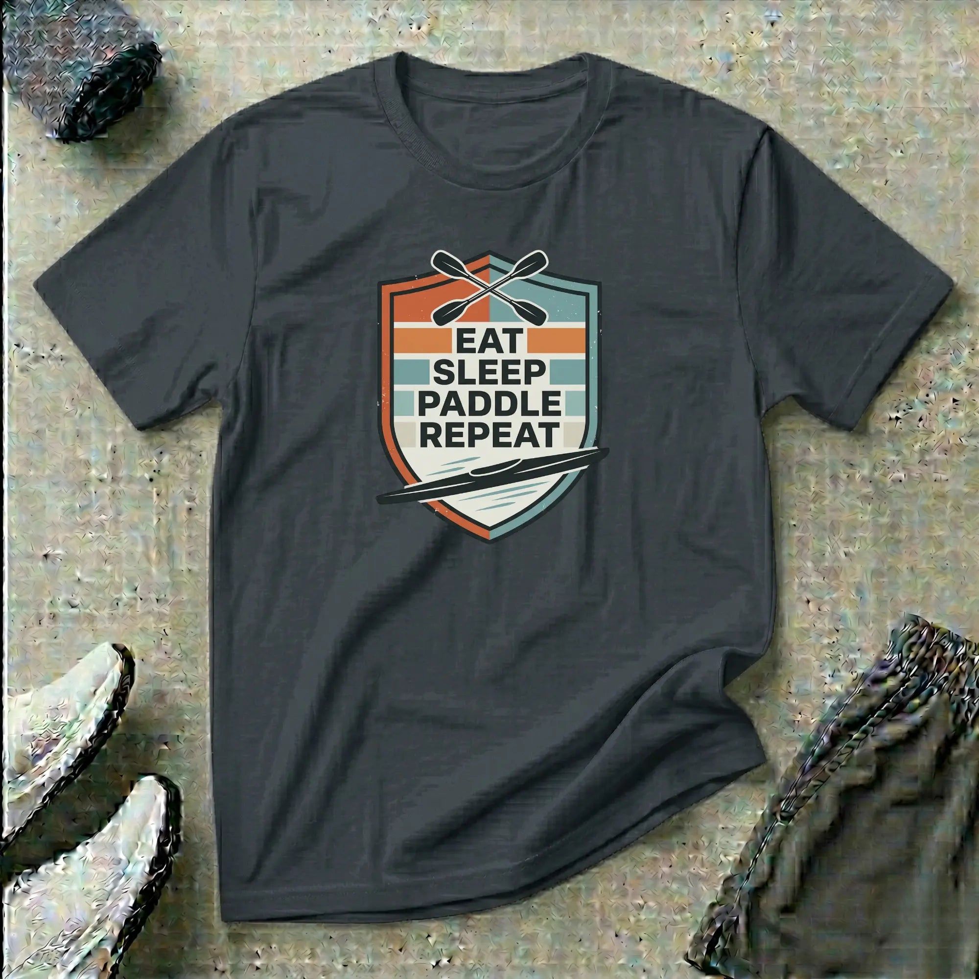 Eat Sleep Paddle Repeat | K1 Kayak T-Shirt Printify