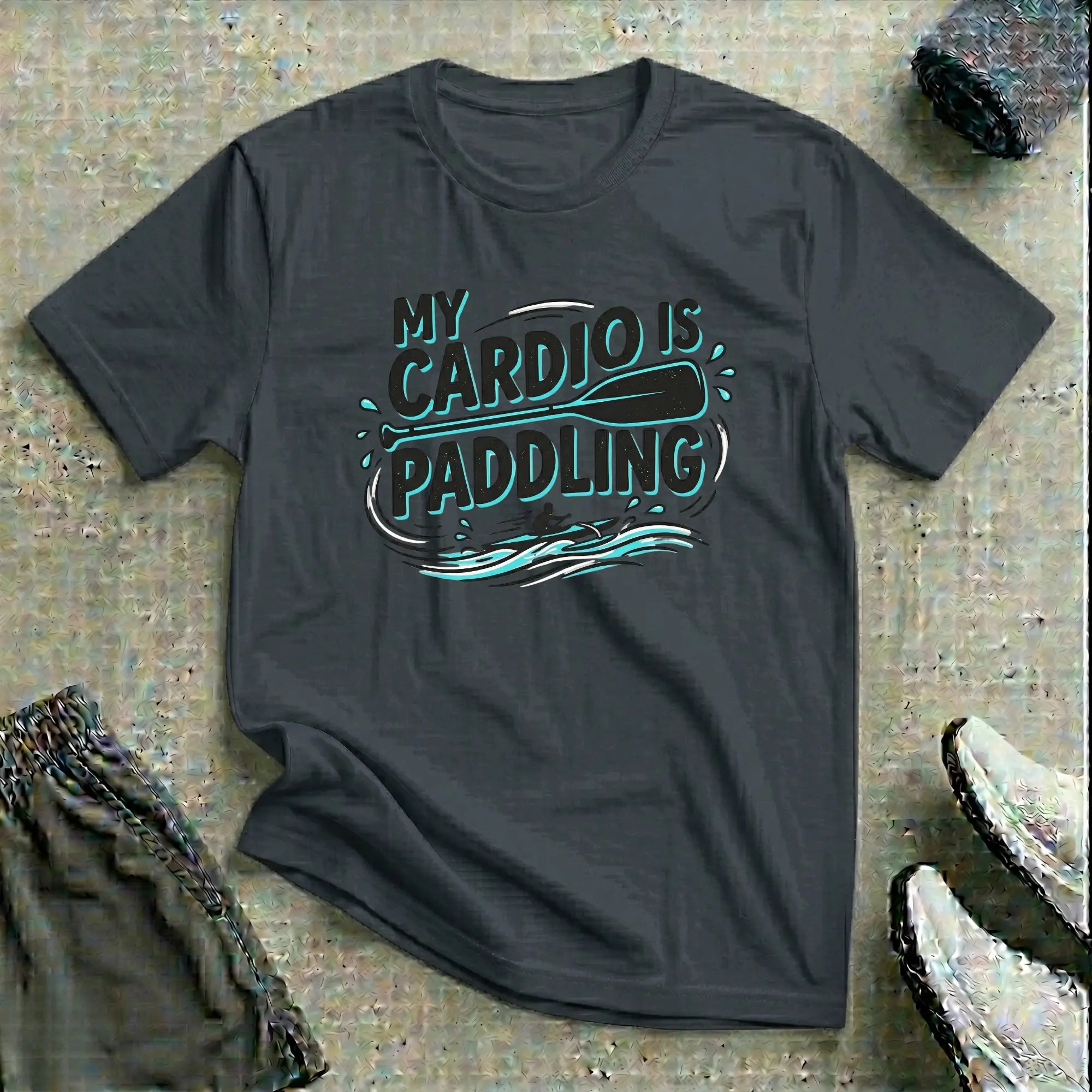 My Cardio Is Paddling. Va'a T-Shirt - LH Printify