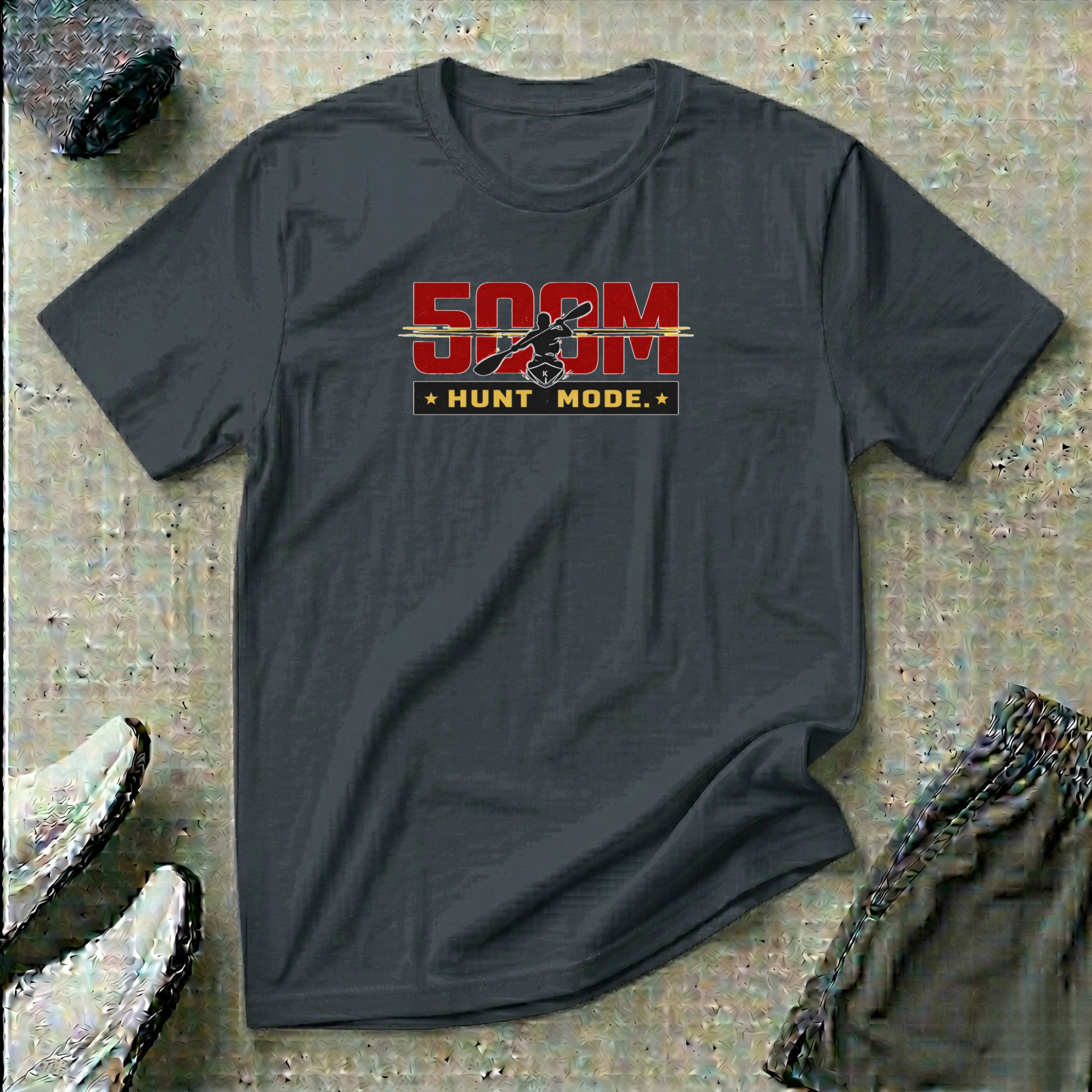 500m Hunt Mode. Kayak Sprint T-Shirt