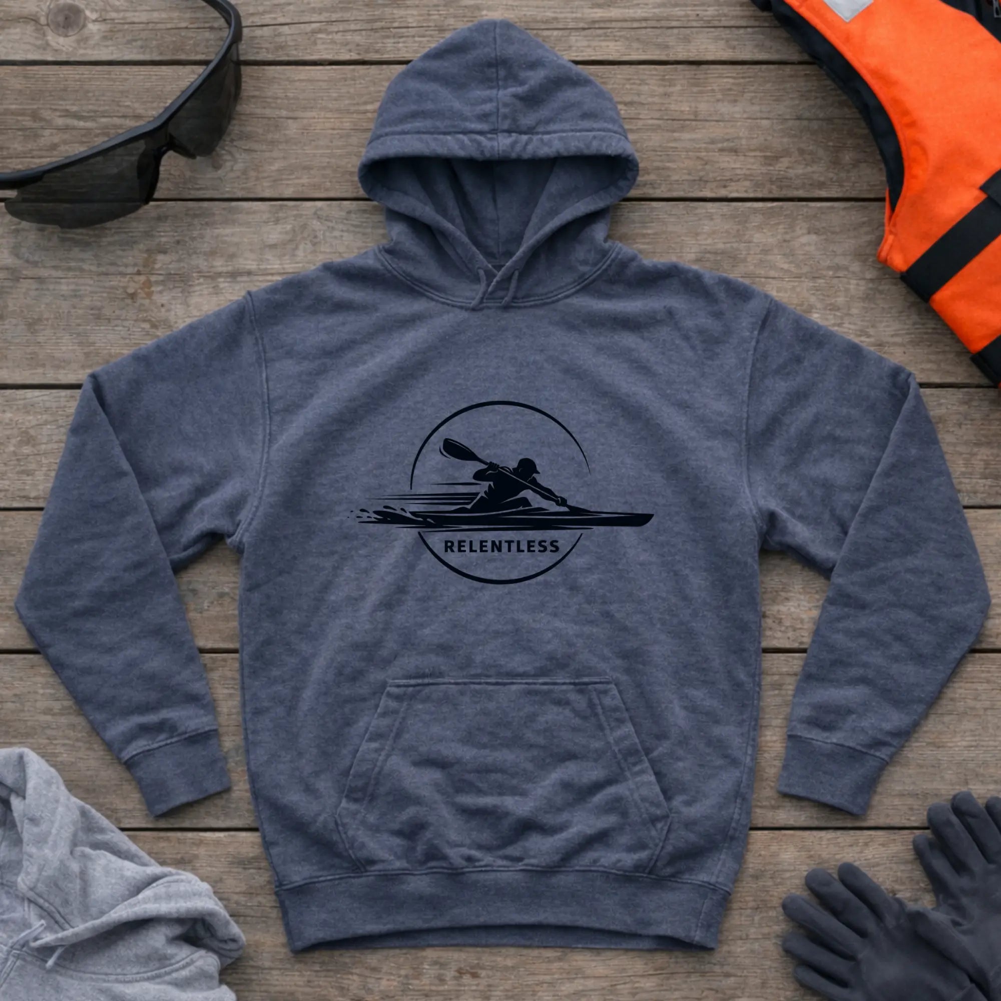 Hoodie - "Relentless" | Kayak Sprint Printify