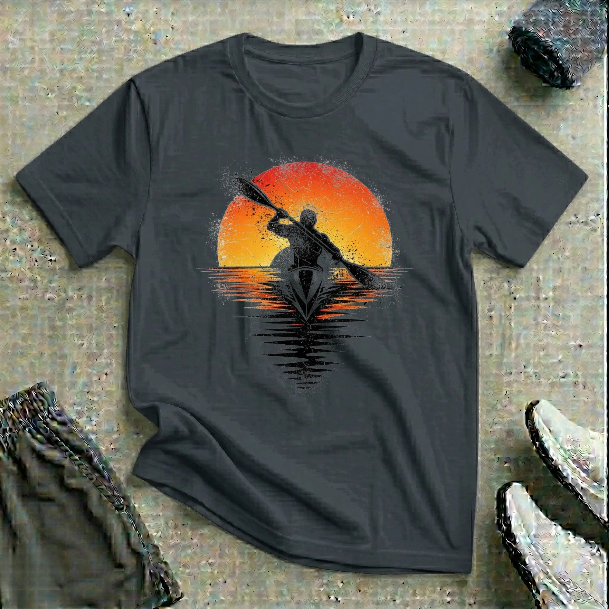 Grunge Sunset Really Relaxed T-Shirt Printify