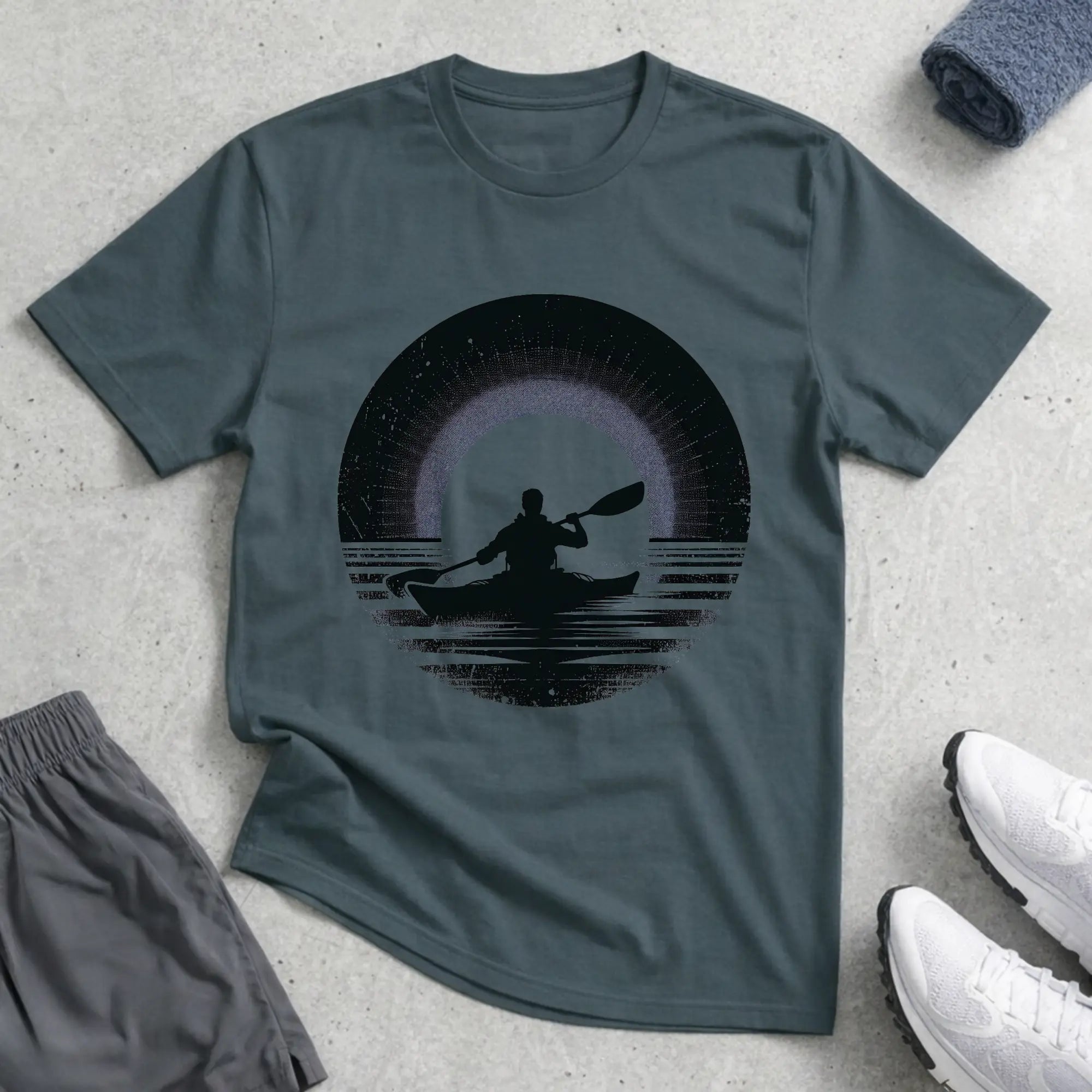 Sunset Silhouette Relaxed T-Shirt Printify