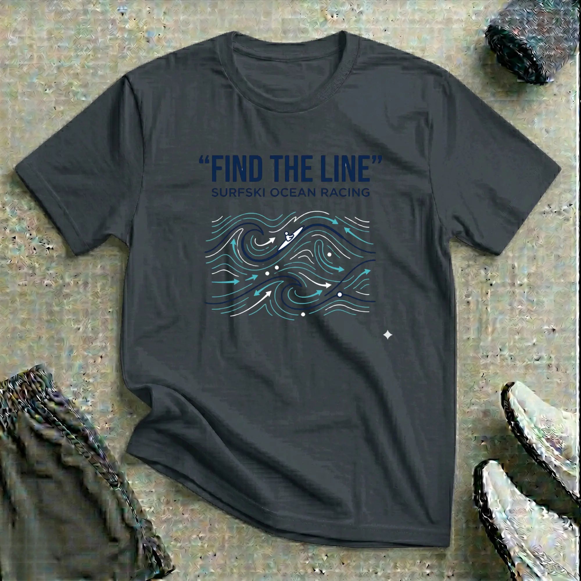 Find The Line. Surfski T-Shirt Printify