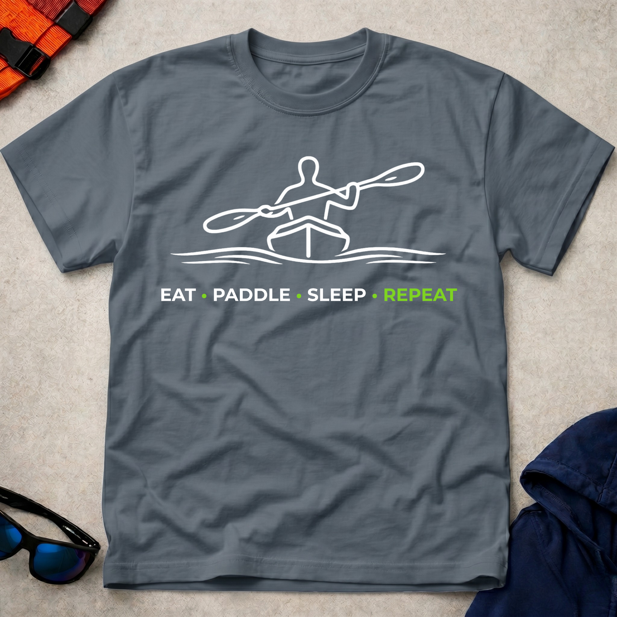 Drift Eat Paddle Sleep Repeat Tee 