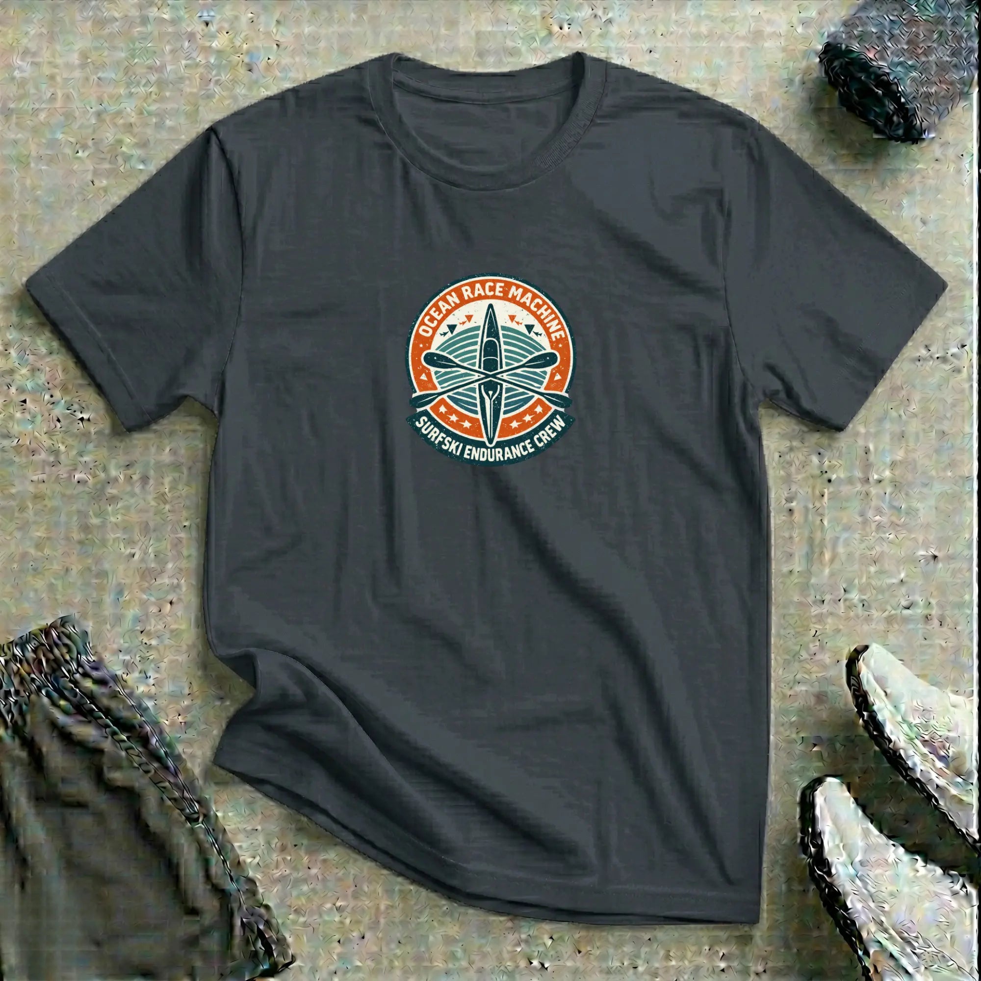 Ocean Race Machine. Surfski Crew T-Shirt Printify