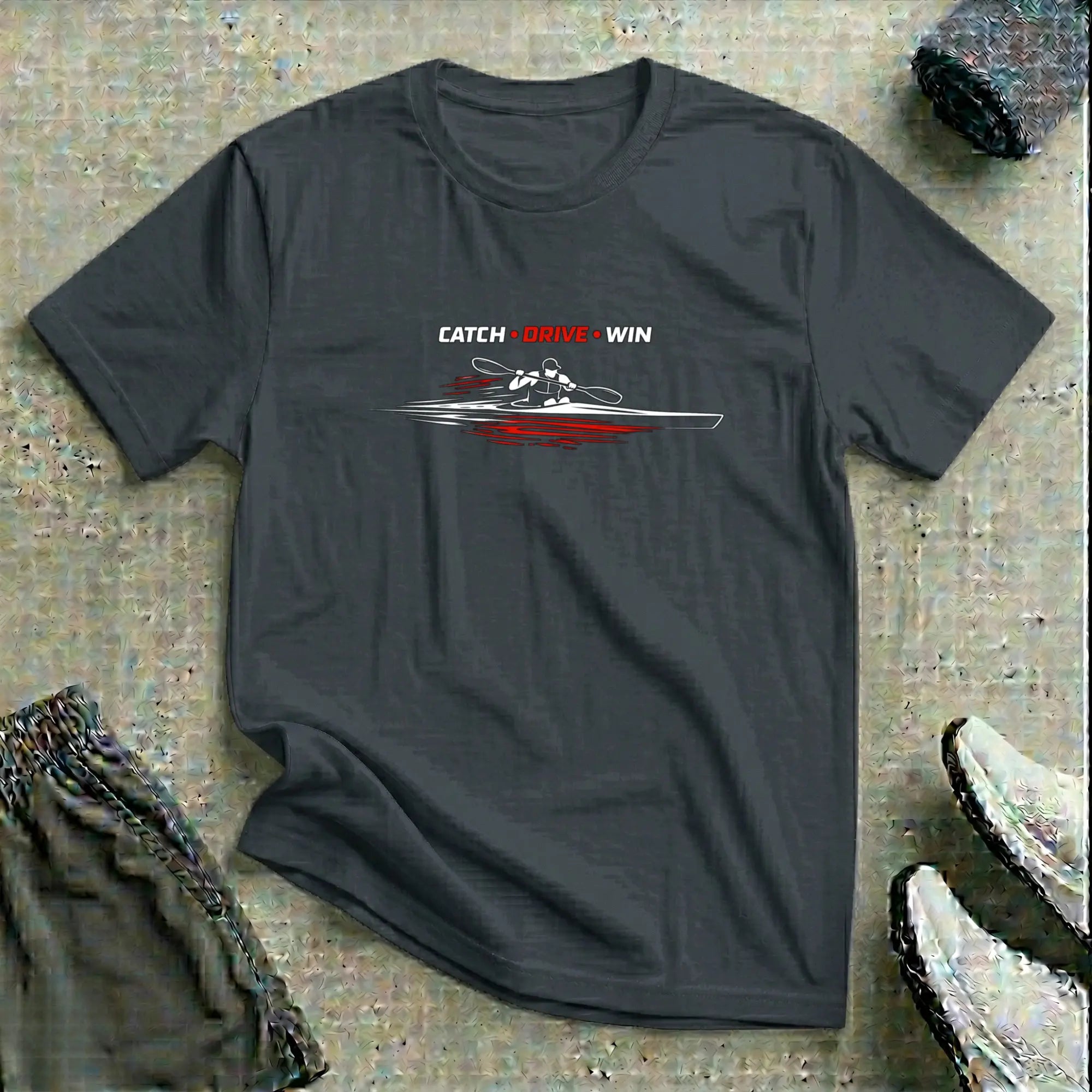 Catch Drive Win. Kayak T-Shirt Printify