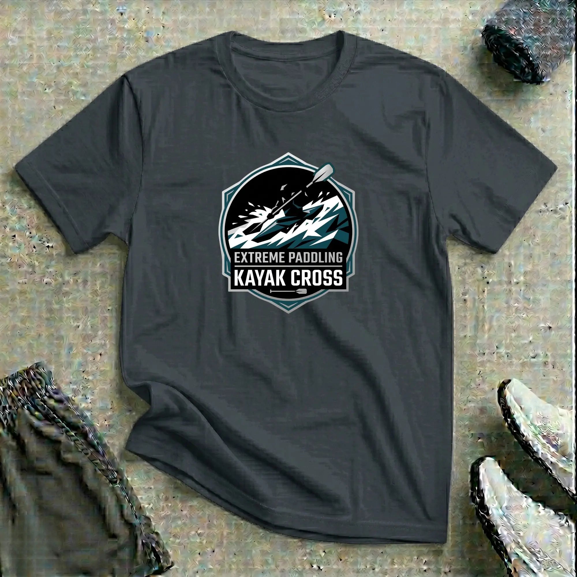 Extreme Paddling. Kayak Cross T-Shirt Printify