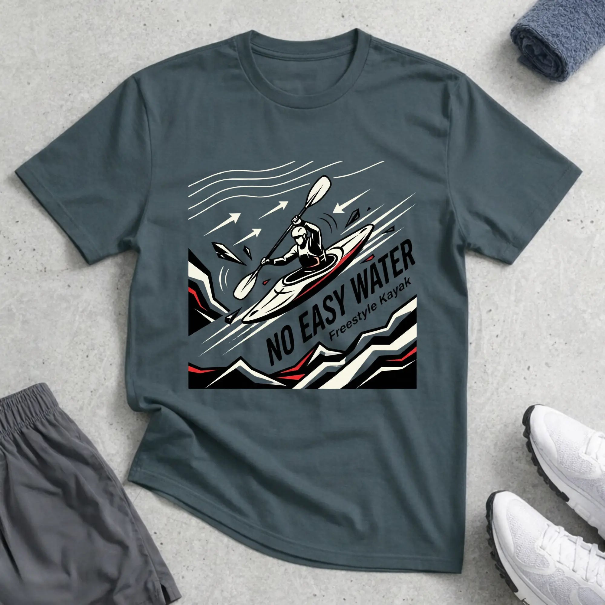 Flow No Easy Water Tee Printify