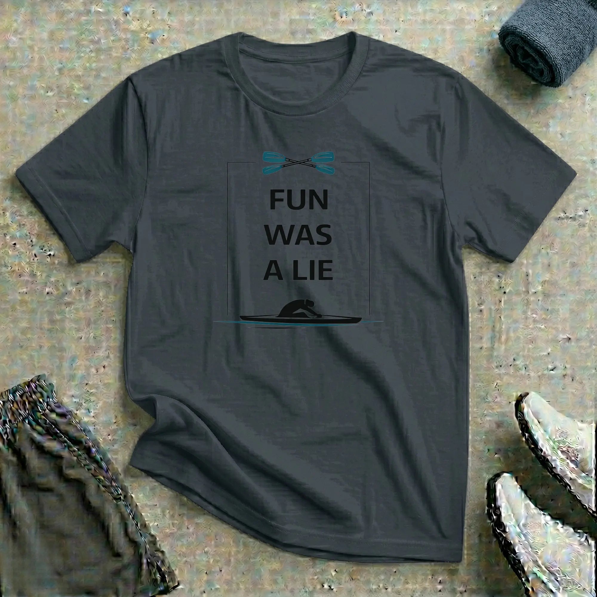 Fun Was A Lie. Kayak Canoe T-Shirt - LH Printify