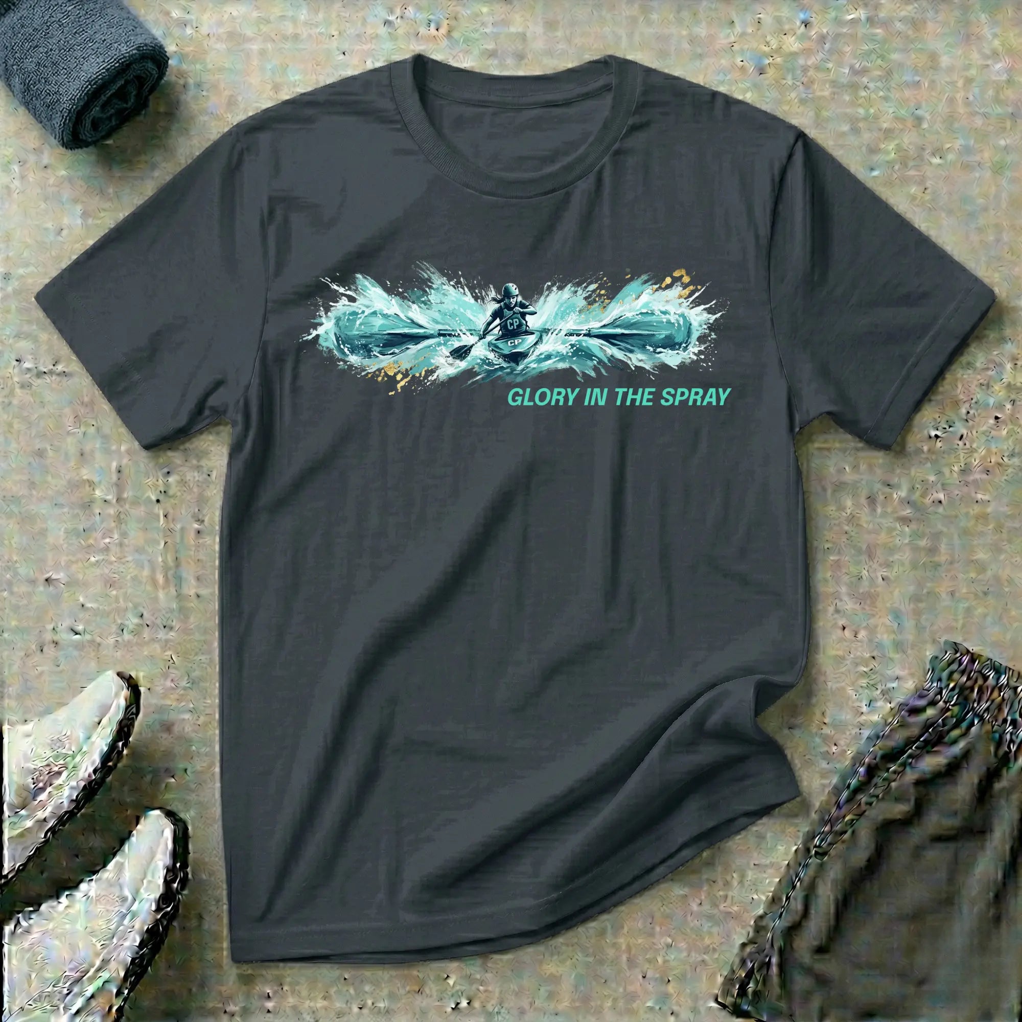 Glory In The Spray. Kayak T-Shirt Printify