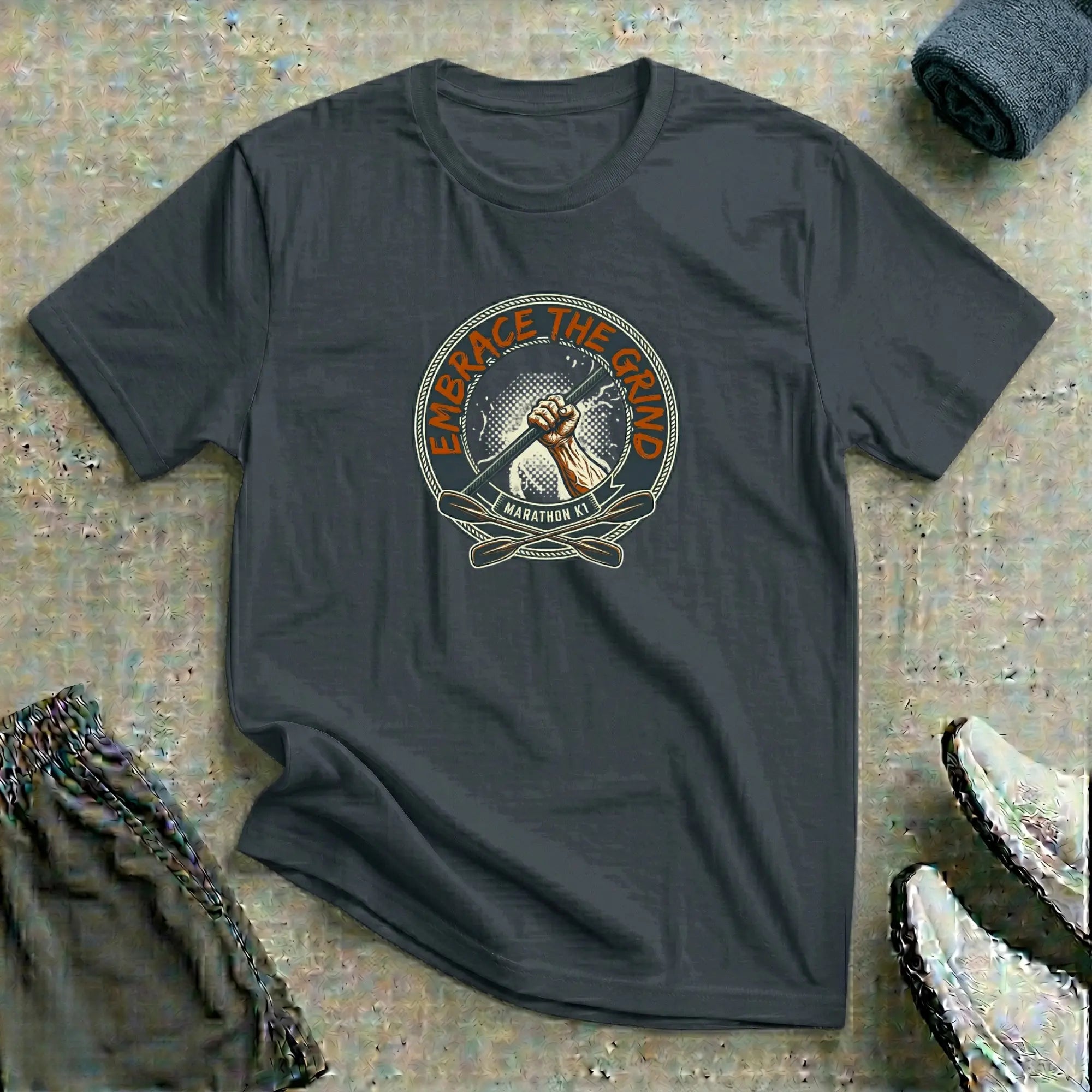 Embrace The Grind. Marathon K1 Kayak T-Shirt Printify