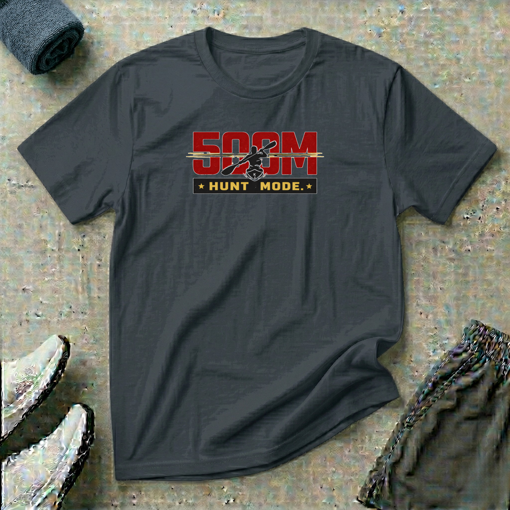500m Hunt Mode. Kayak Sprint T-Shirt