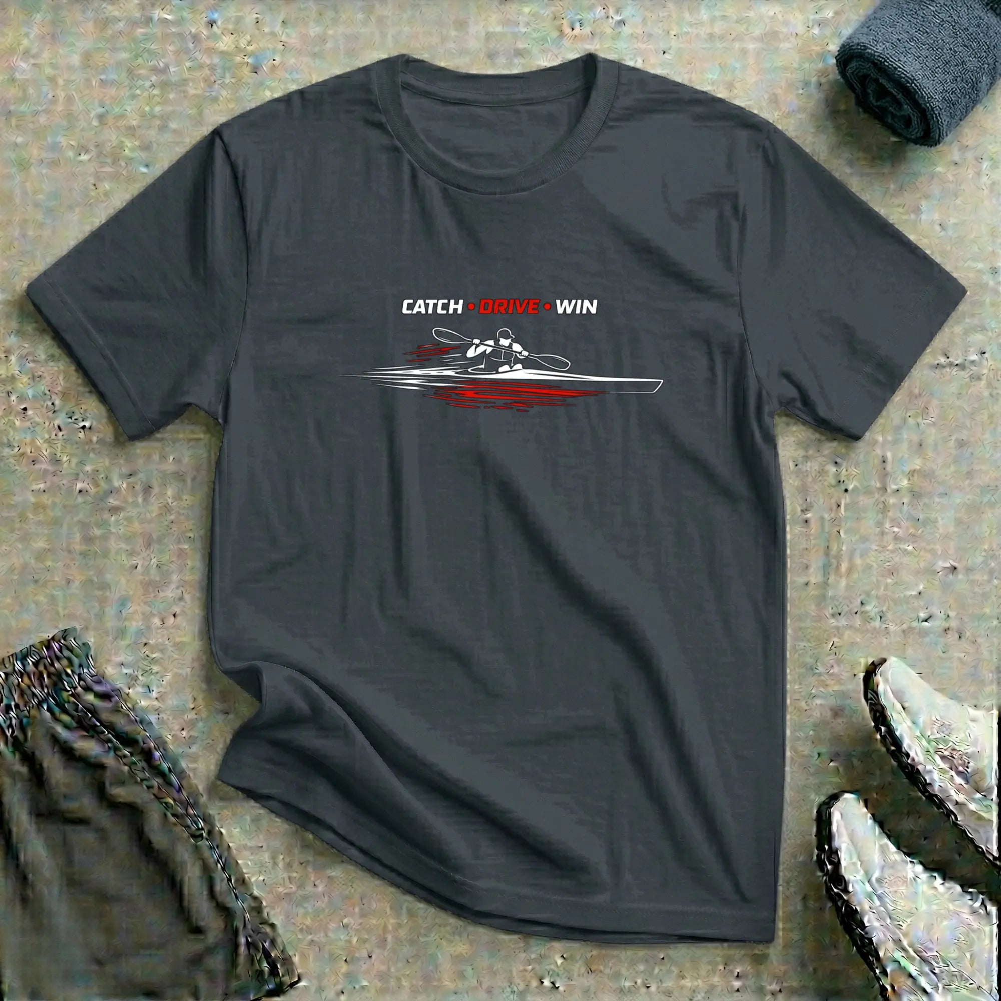 Catch Drive Win. Kayak T-Shirt Printify